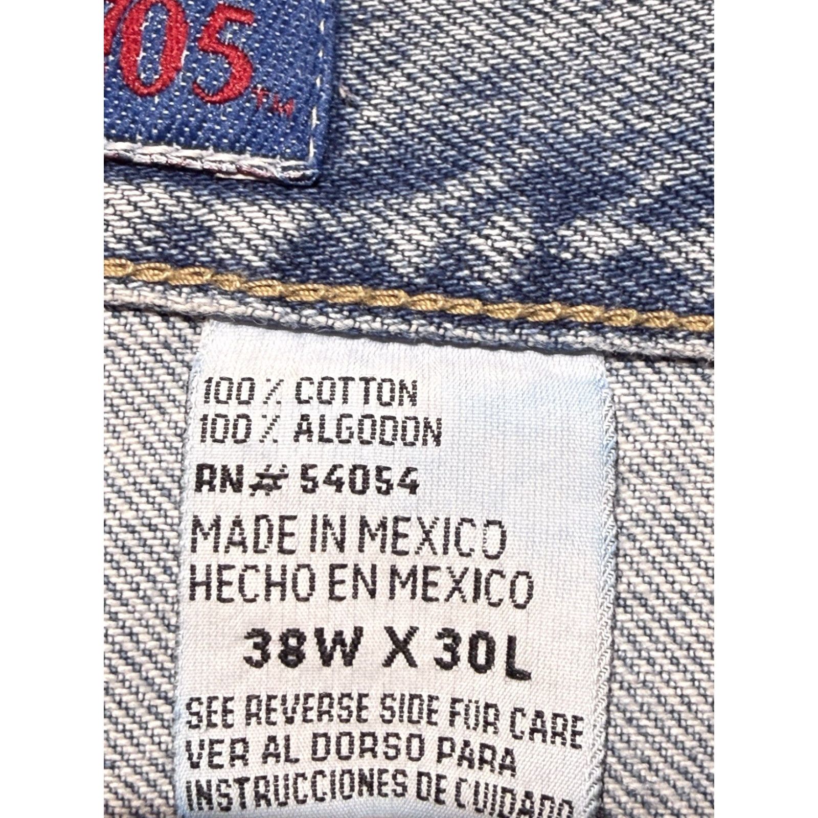 Bugle Boy VINTAGE Bugle Boy 705 Men Jeans 38 Blue Denim 38X30 Straight Bootcut Size US 38 / EU 54 - 6 Thumbnail