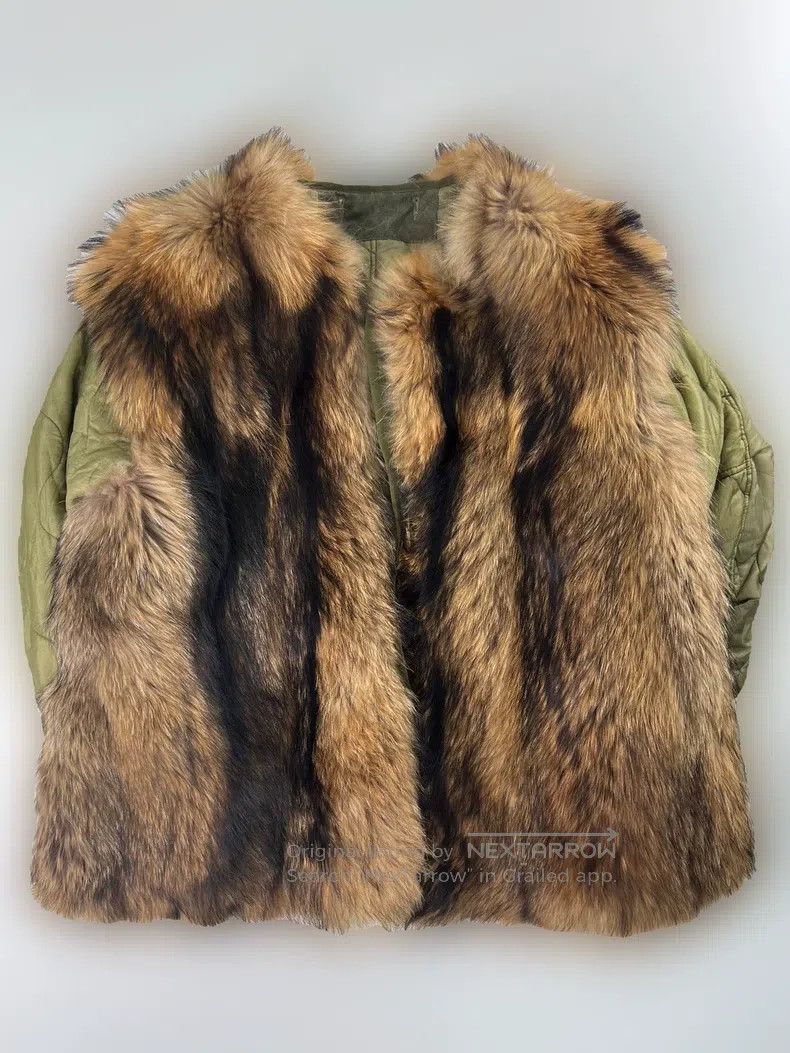 READYMADE Ready Made Military Green Leather Parka with Fish Tail Hoo Size US M / EU 48-50 / 2 - 5 Thumbnail