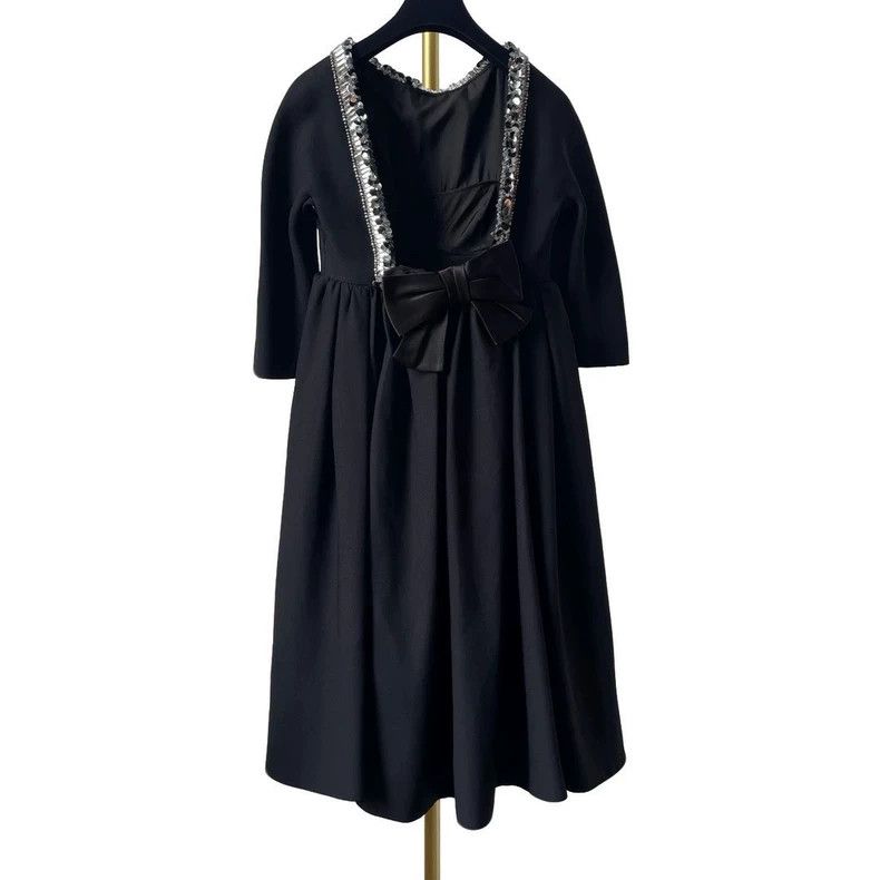 Prada Prada Black women's shiny diamond banquet dress 2501-Nextar Size XS / US 0-2 / IT 36-38 - 2 Thumbnail