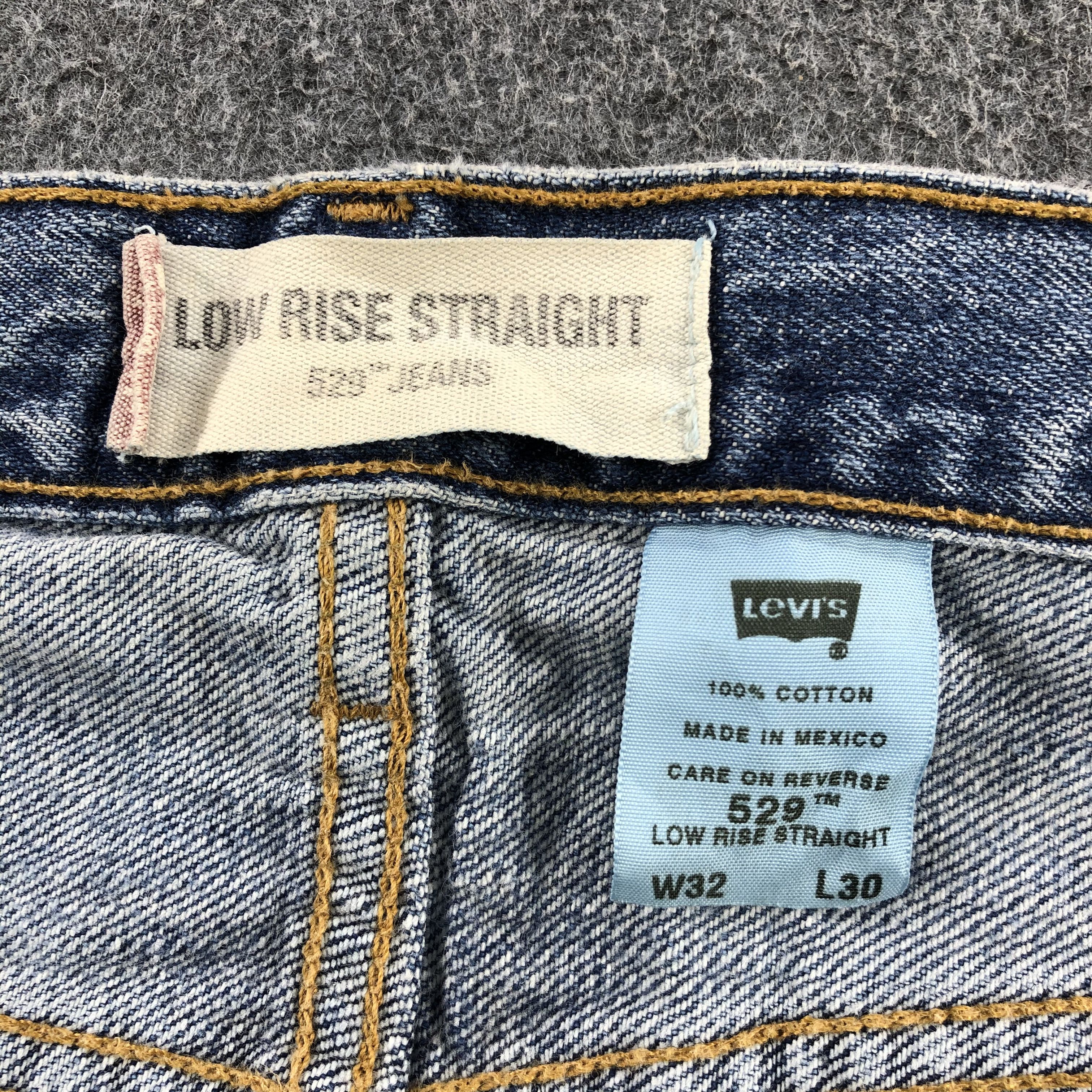 Levi's Dirty Vintage Levis Jeans Lot 529 Faded Blue Denim-J1070 Size US 33 - 9 Thumbnail