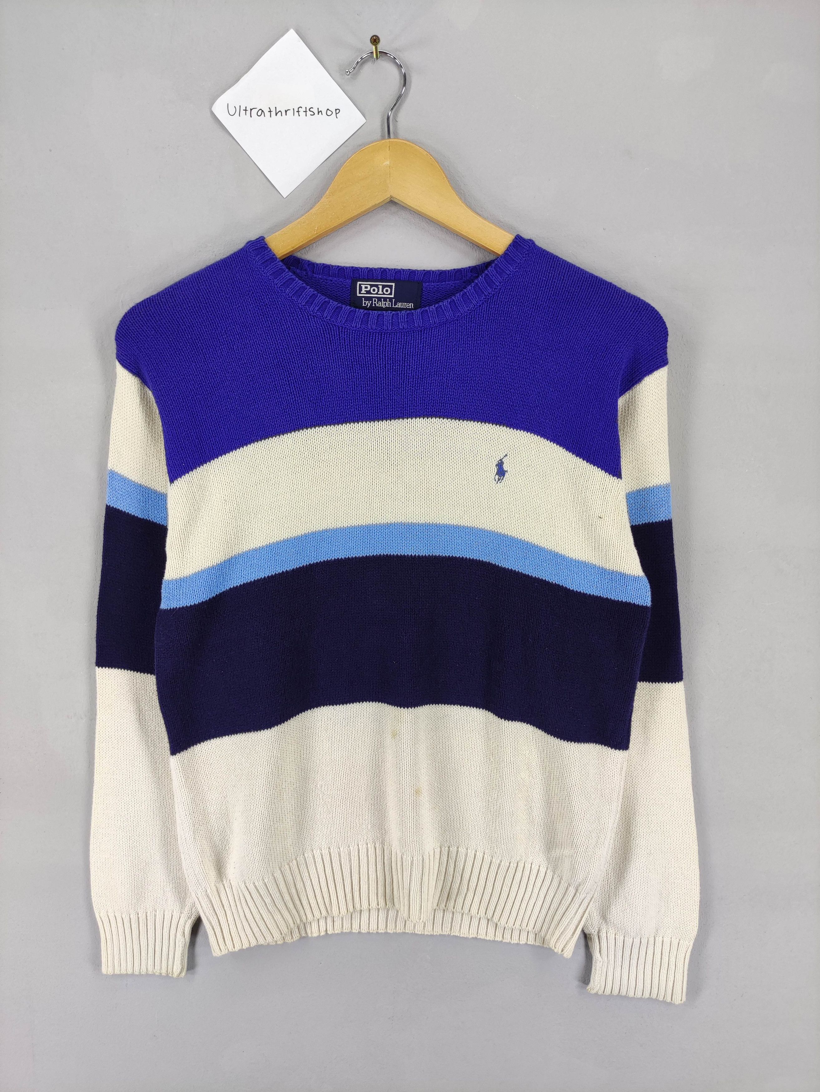 Polo Ralph Lauren Vintage Polo Ralph Lauren Knit Sweater Jumper Striped Size US S / EU 44-46 / 1 - 1 Thumbnail