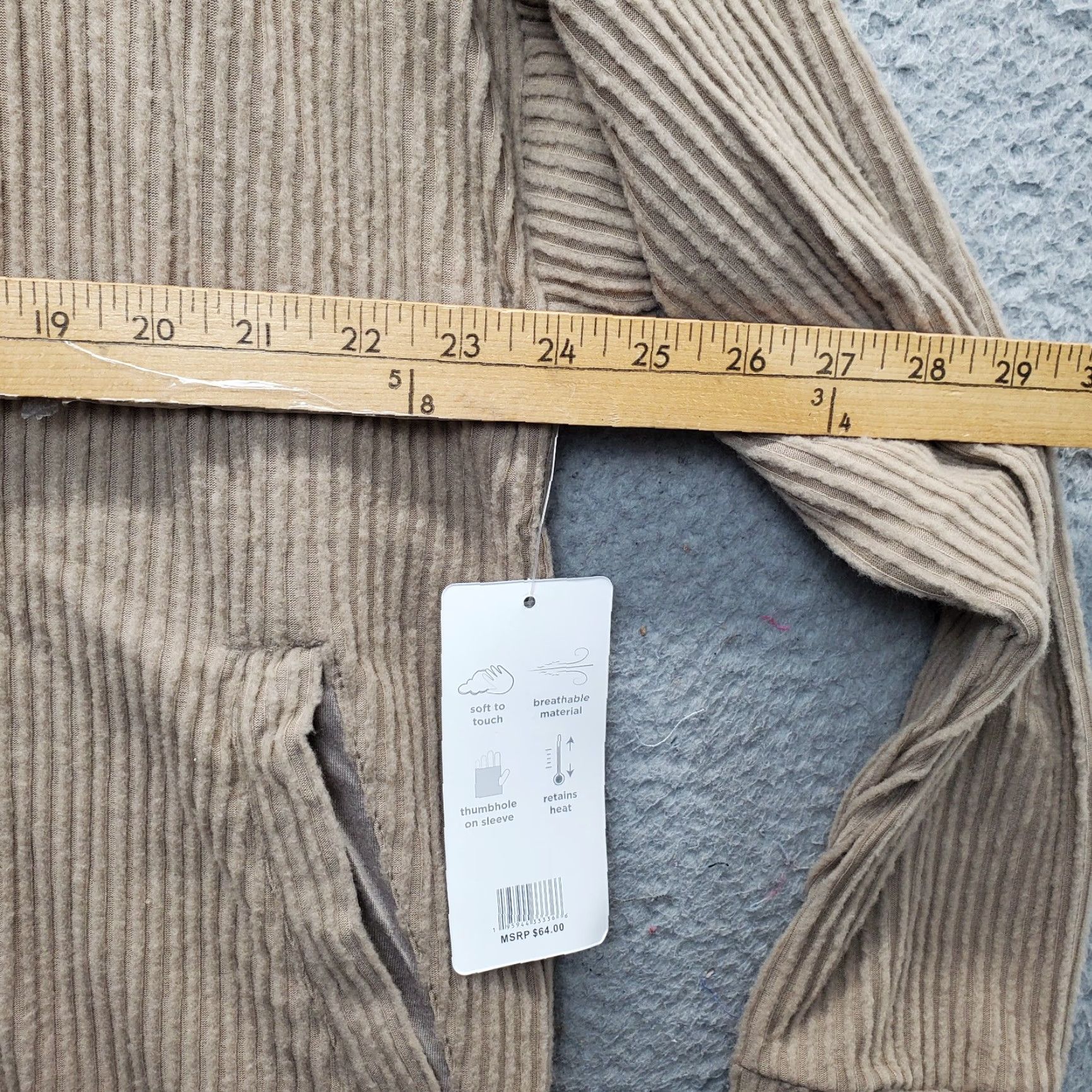 Jones New York Jones New York Hoodie Womens XL Brown Stretch Sport Rib Thumb Hole Sleeve 1/4 Zip Size XL / US 12-14 / IT 48-50 - 7 Thumbnail