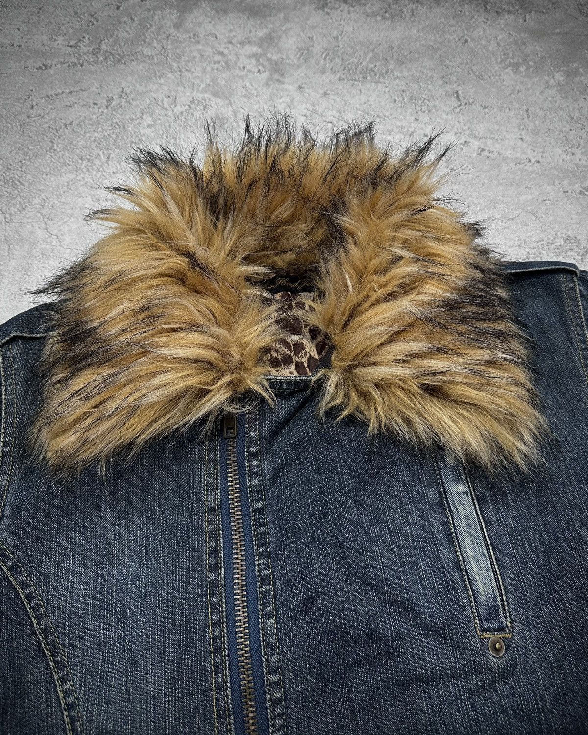 Japanese Brand Fur Collar Japanese Brand Denim Jacket Vkey Lgb Style Size US M / EU 48-50 / 2 - 7 Thumbnail
