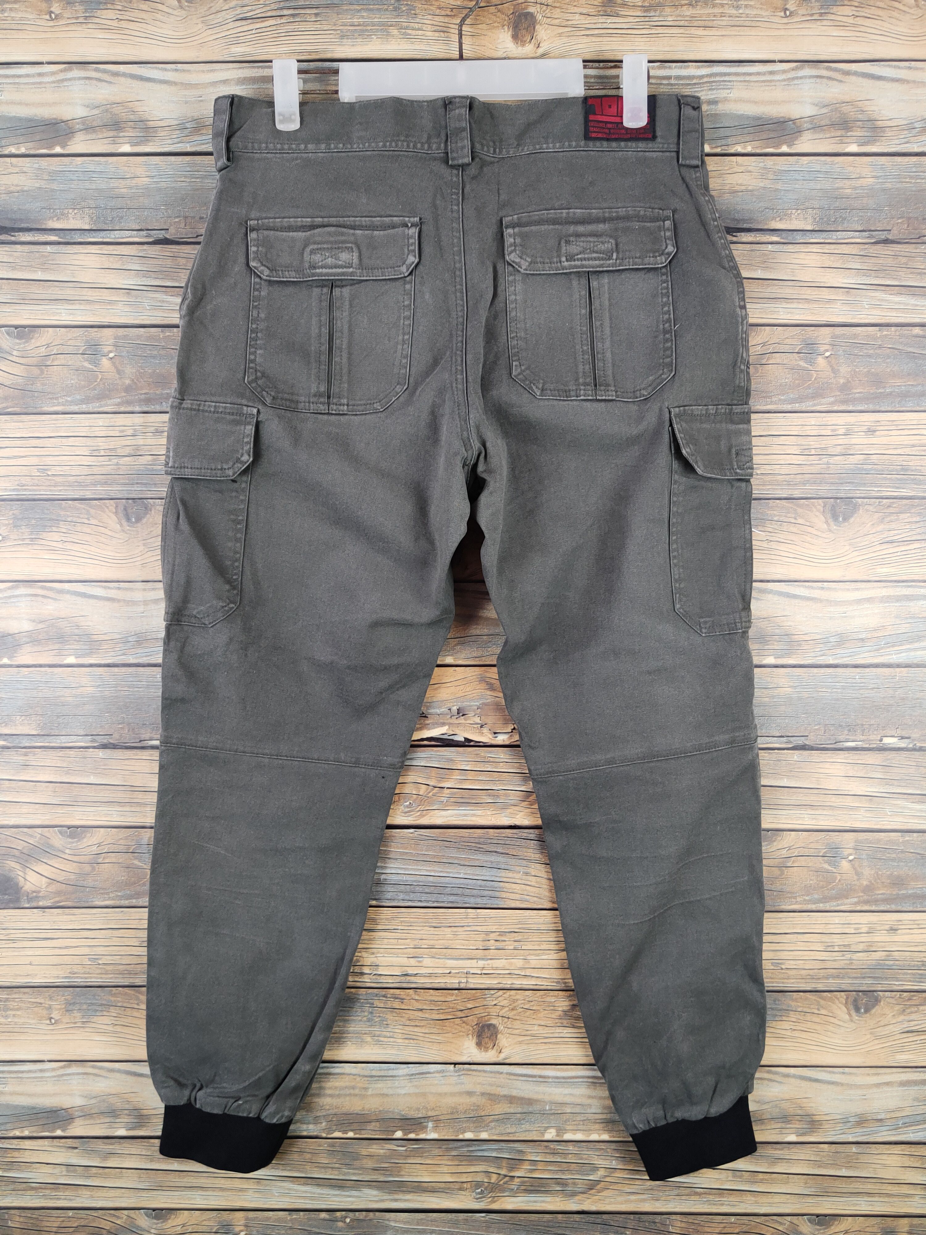Japanese Brand DLL Toraichi Olive Multipocket Joggers #515 Size US 32 / EU 48 - 9 Thumbnail