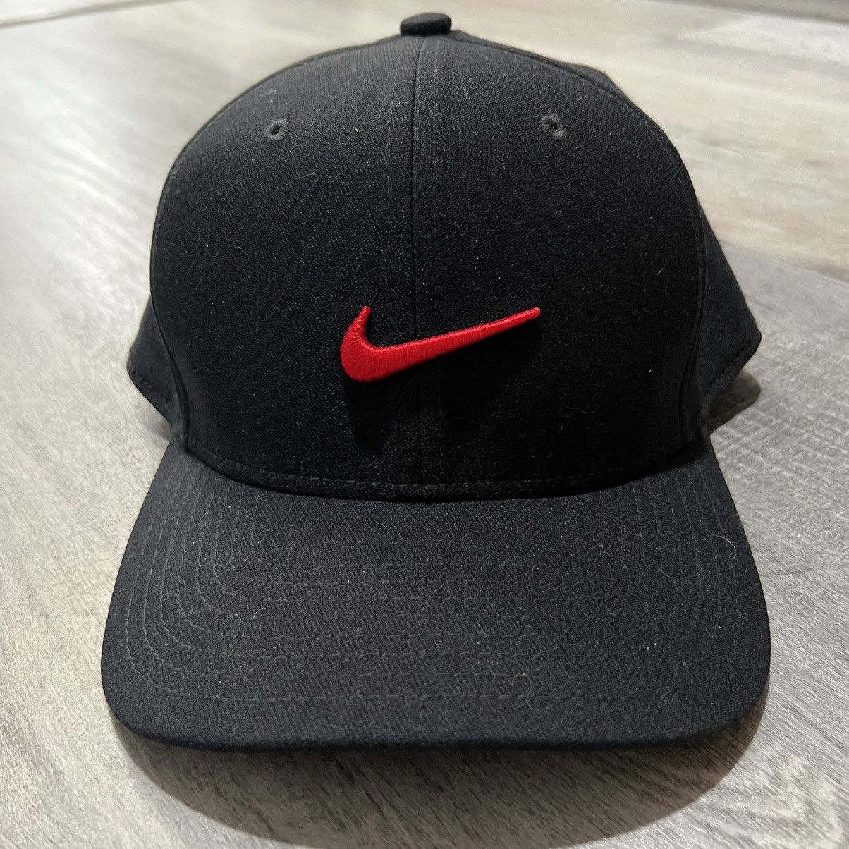 Nike Nike Classic 99 Hat Black With Red Embroidered Nike Swoosh Grailed