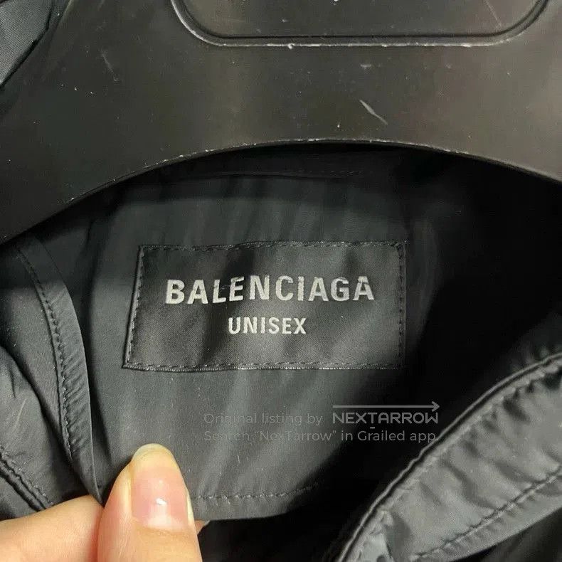 Balenciaga Balenciaga Black Logo Print Jacket. Size US XXS / EU 40 - 3 Thumbnail