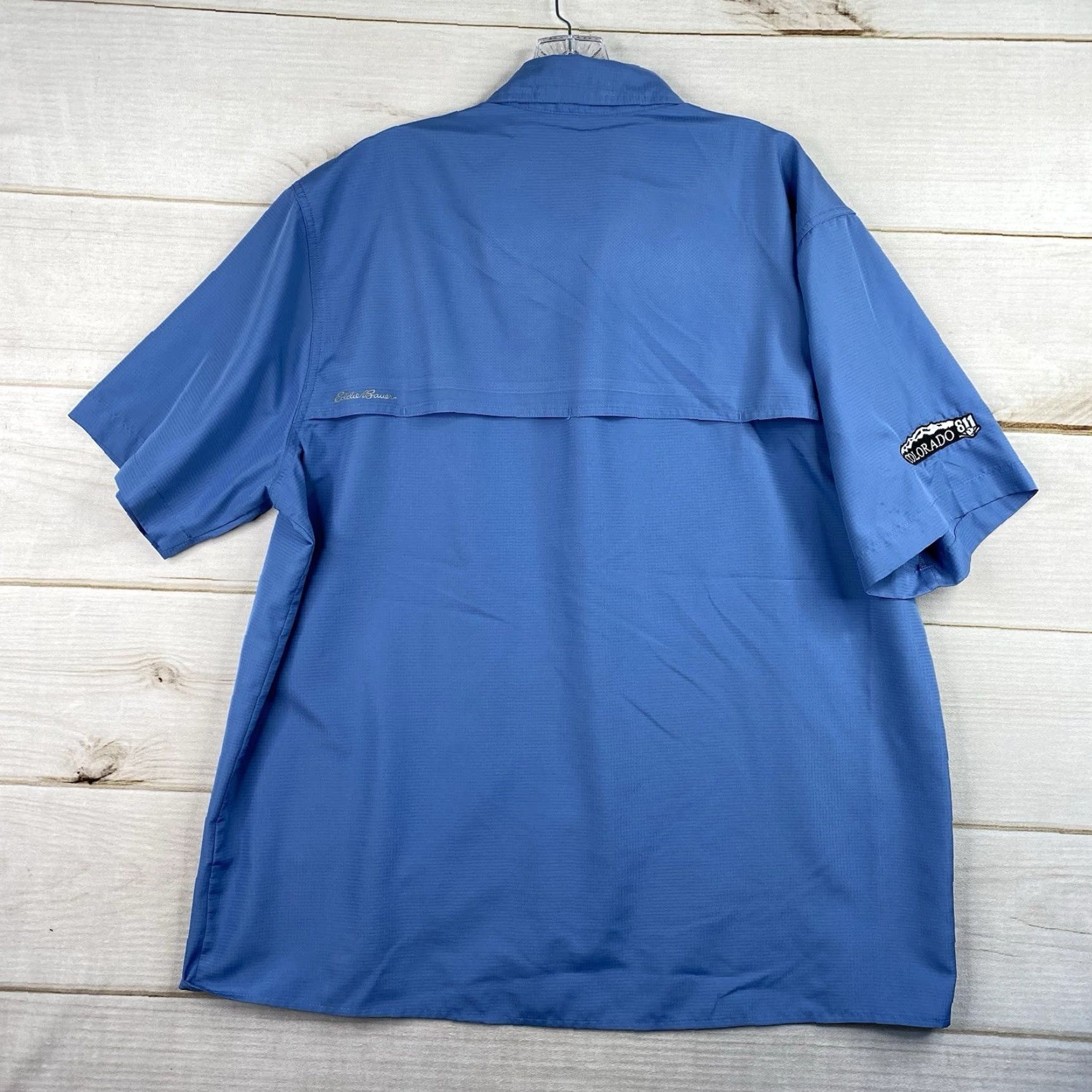 Eddie Bauer Eddie Bauer Shirt Mens XL Blue Button Up Performance Fishing Hiking COLORADO Shirt Size US XL / EU 56 / 4 - 7 Thumbnail