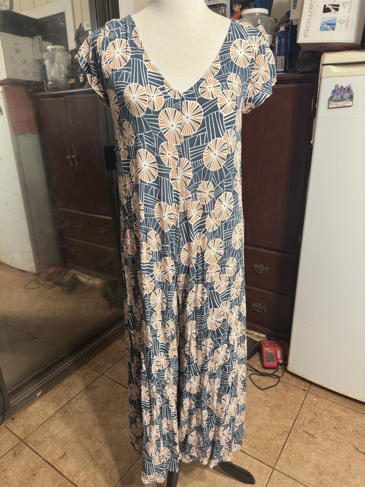 Other Ava Sky Hawaiian Print Blue/Orange Rompers Women's S Size S / US 4 / IT 40 - 1 Thumbnail