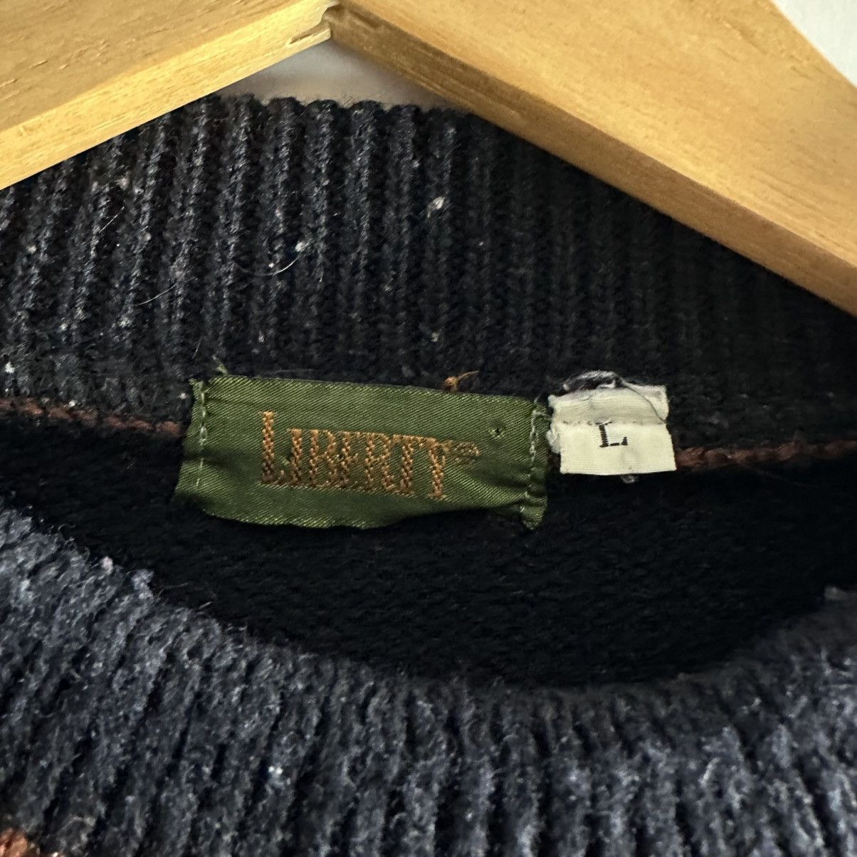 Liberty Liberty Sweaters Vintage Rare Lion PRL Wool Size US L / EU 52-54 / 3 - 6 Thumbnail