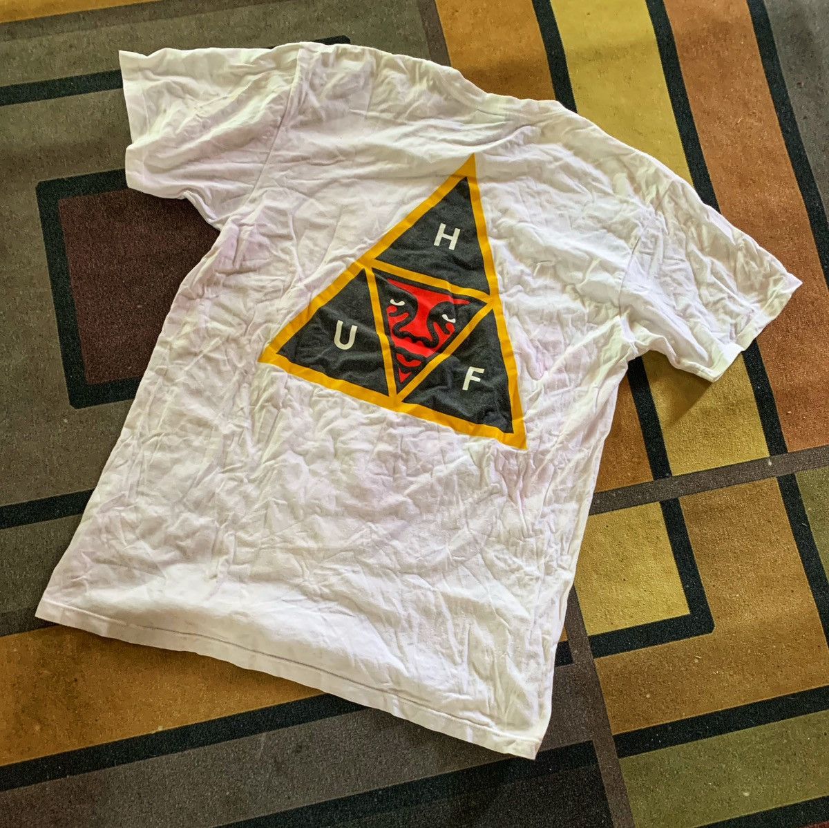 Huf × Vintage HUF White Tee Logo's Size US M / EU 48-50 / 2 - 4 Thumbnail