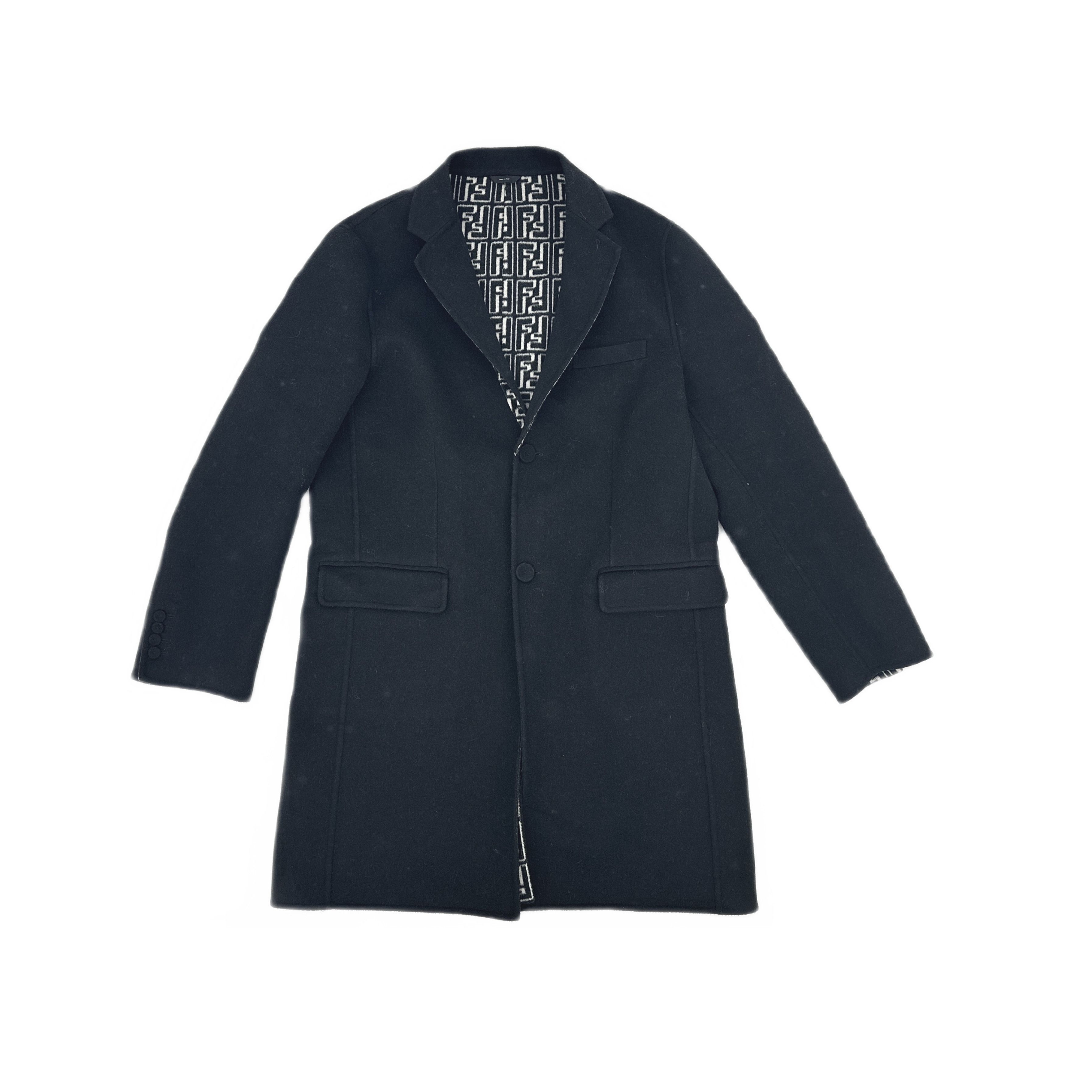 Fendi Fendi FF Logo Interior Wool Coat Size L Size US L / EU 52-54 / 3 - 1 Thumbnail