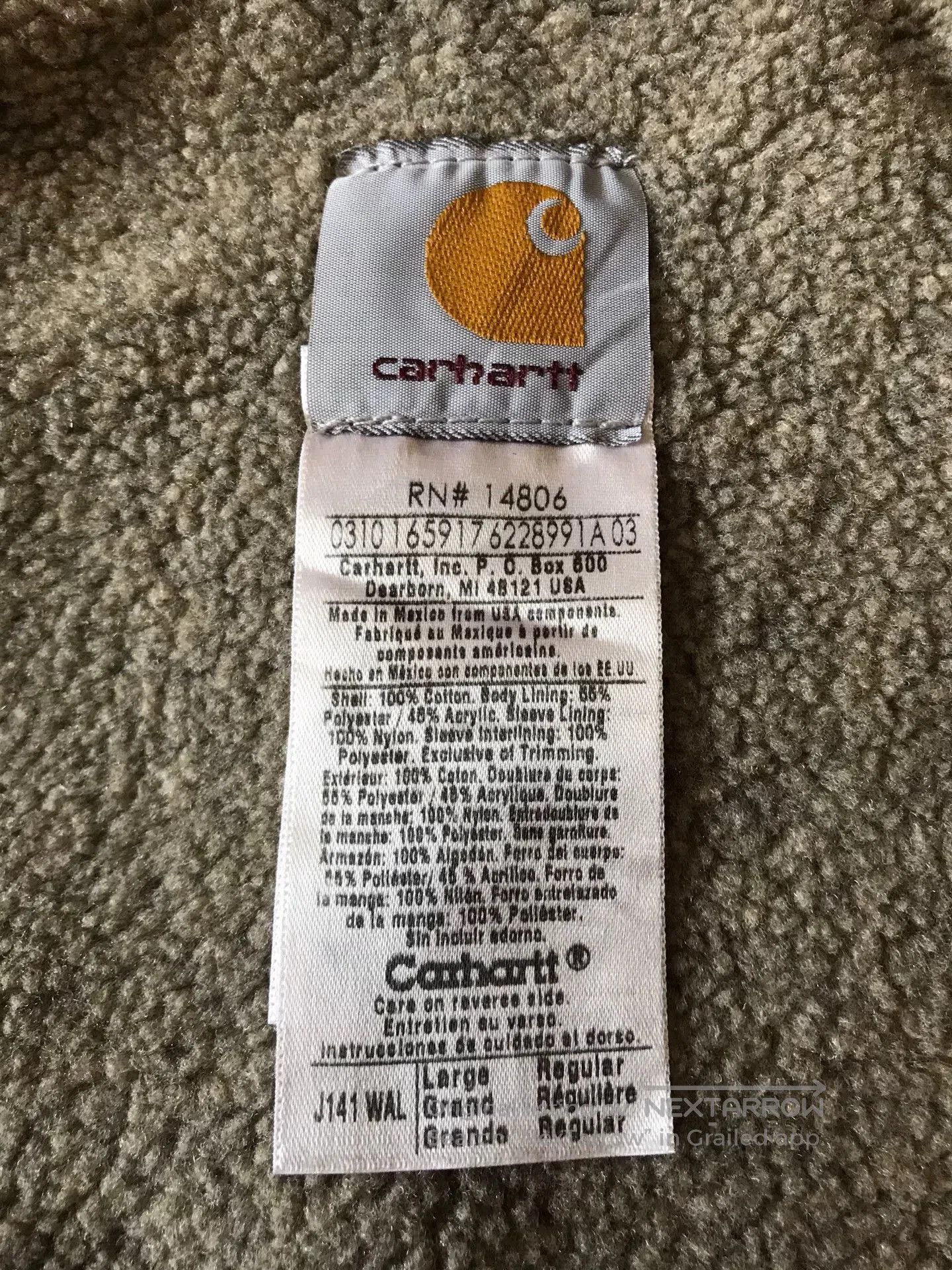 Carhartt Carhartt J141 WAL Canvas Jacket. Size US L / EU 52-54 / 3 - 9 Thumbnail