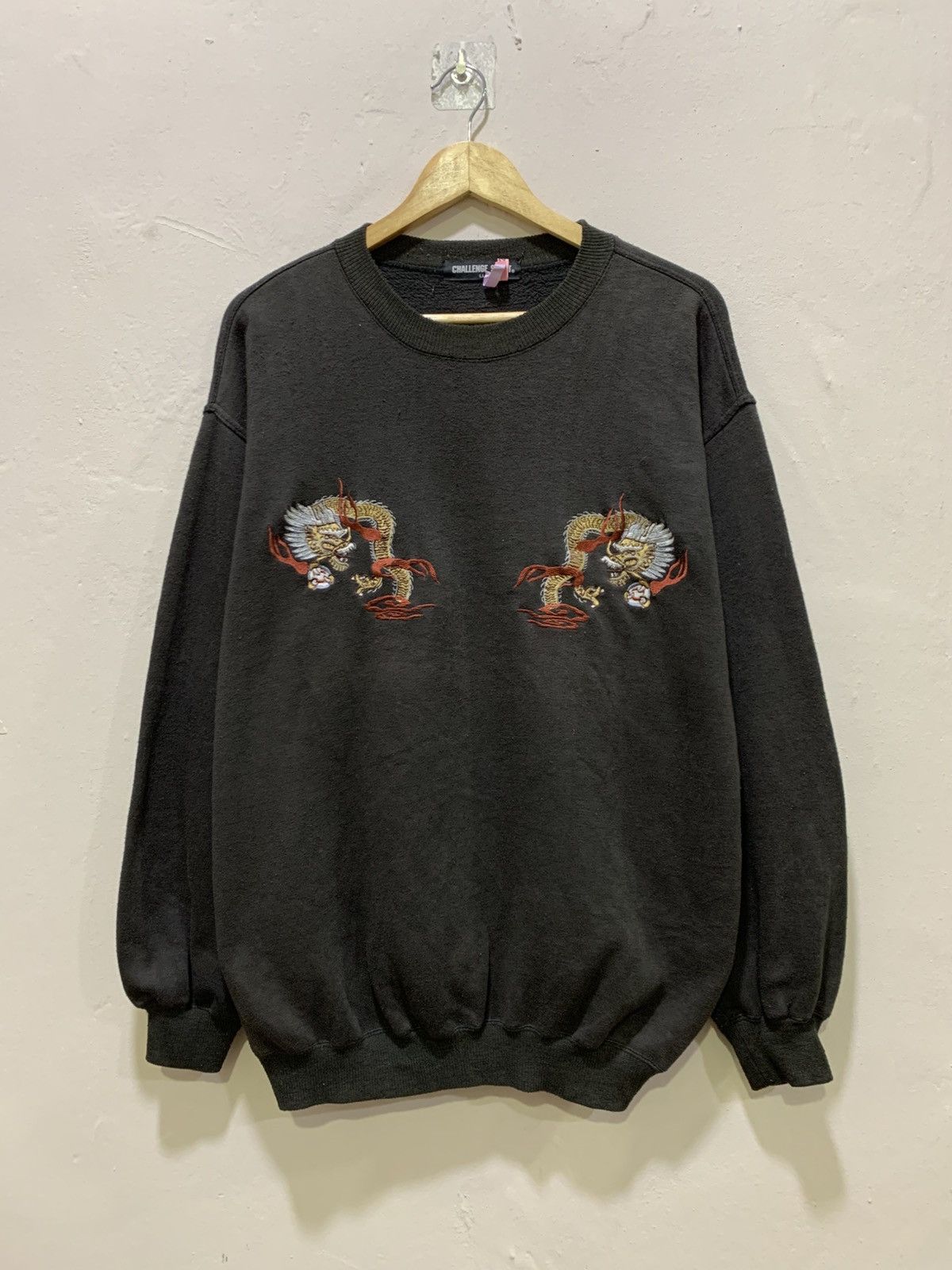 Japanese Brand Vintage Sukajan Dragon Japan Embroidery Crewneck Size US L / EU 52-54 / 3 - 3 Thumbnail