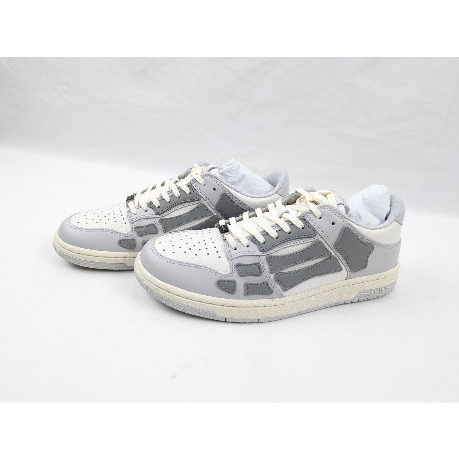 Amiri o1rshd1 Skeleton Low Top Sneakers in Grey Size US 12 / EU 45 - 16 Thumbnail