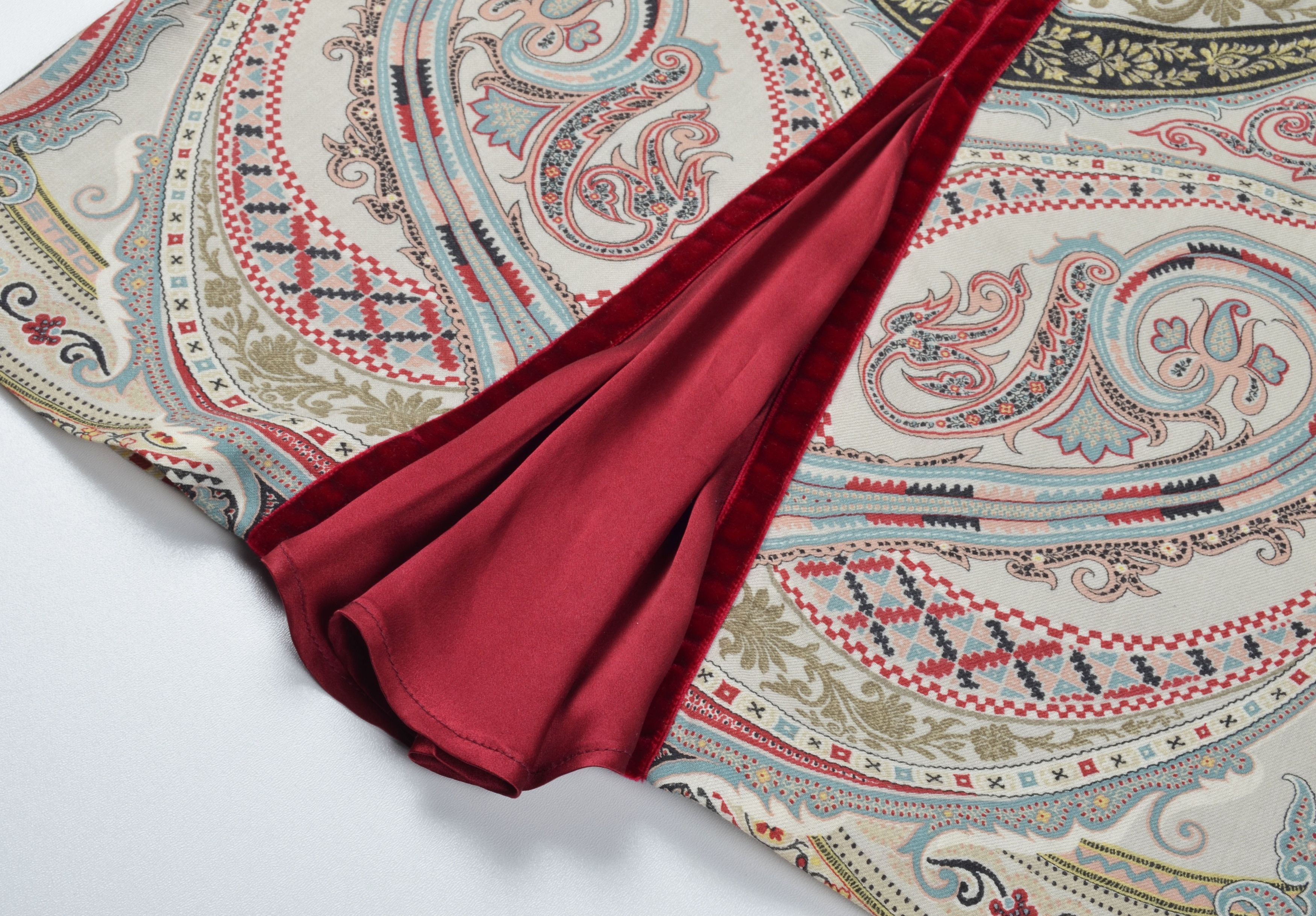 Etro Etro Milano Wool Silk Paisley Boho Knee Length Skirt Size 30" / US 8 / IT 44 - 8 Thumbnail