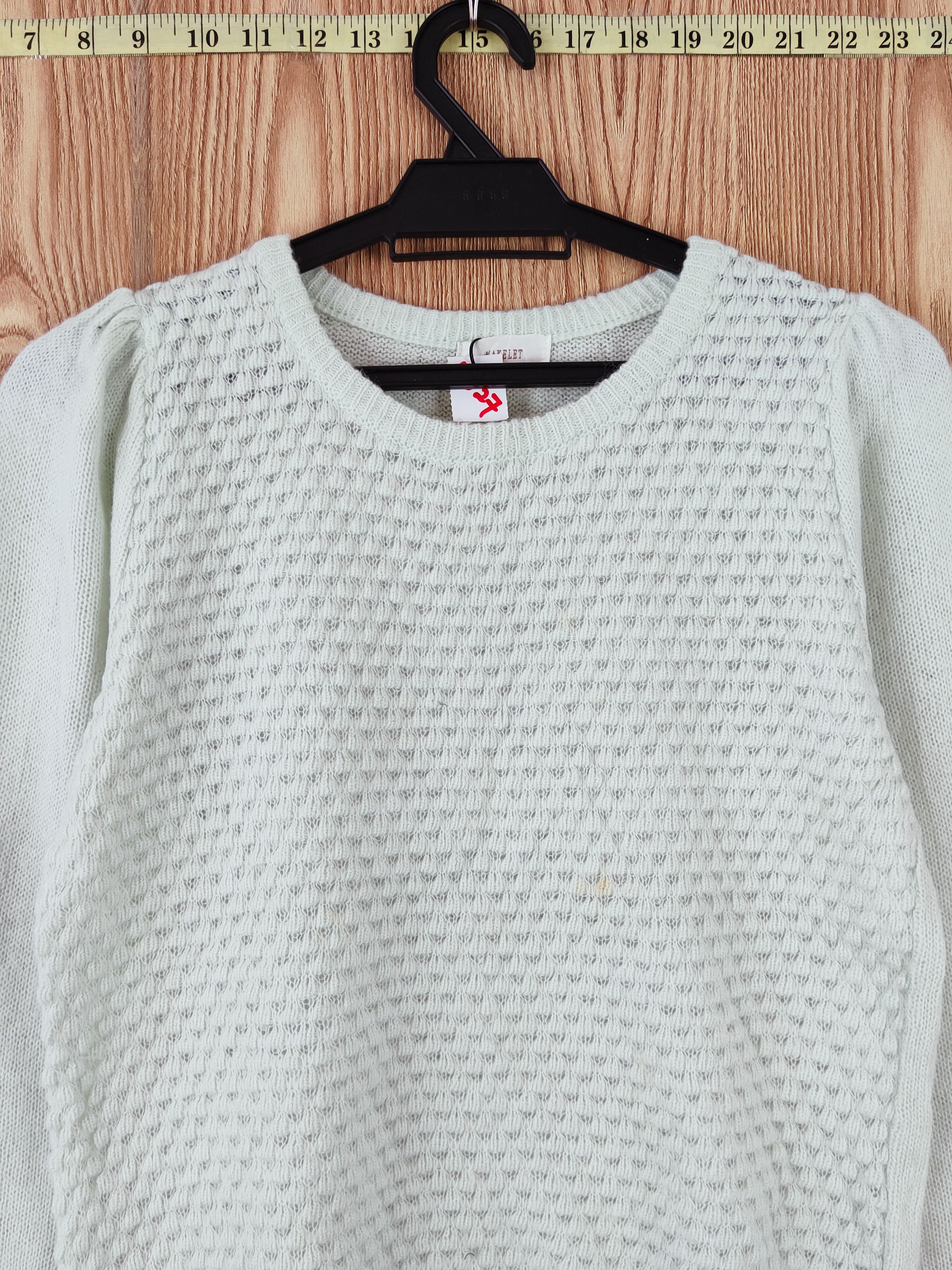 Japanese Brand Makelet Green Knitwear Sweatshirts #W827 Size S / US 4 / IT 40 - 2 Thumbnail