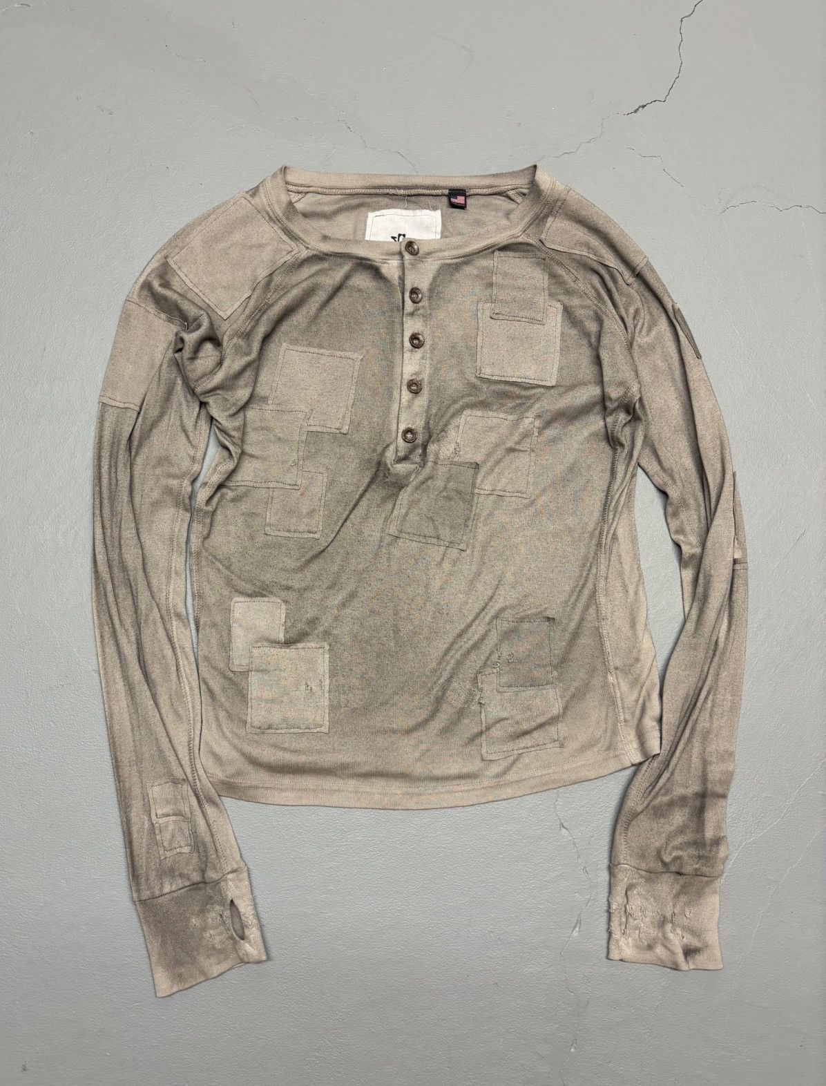 K-Two Studios Patch Henley “Ink” | Grailed