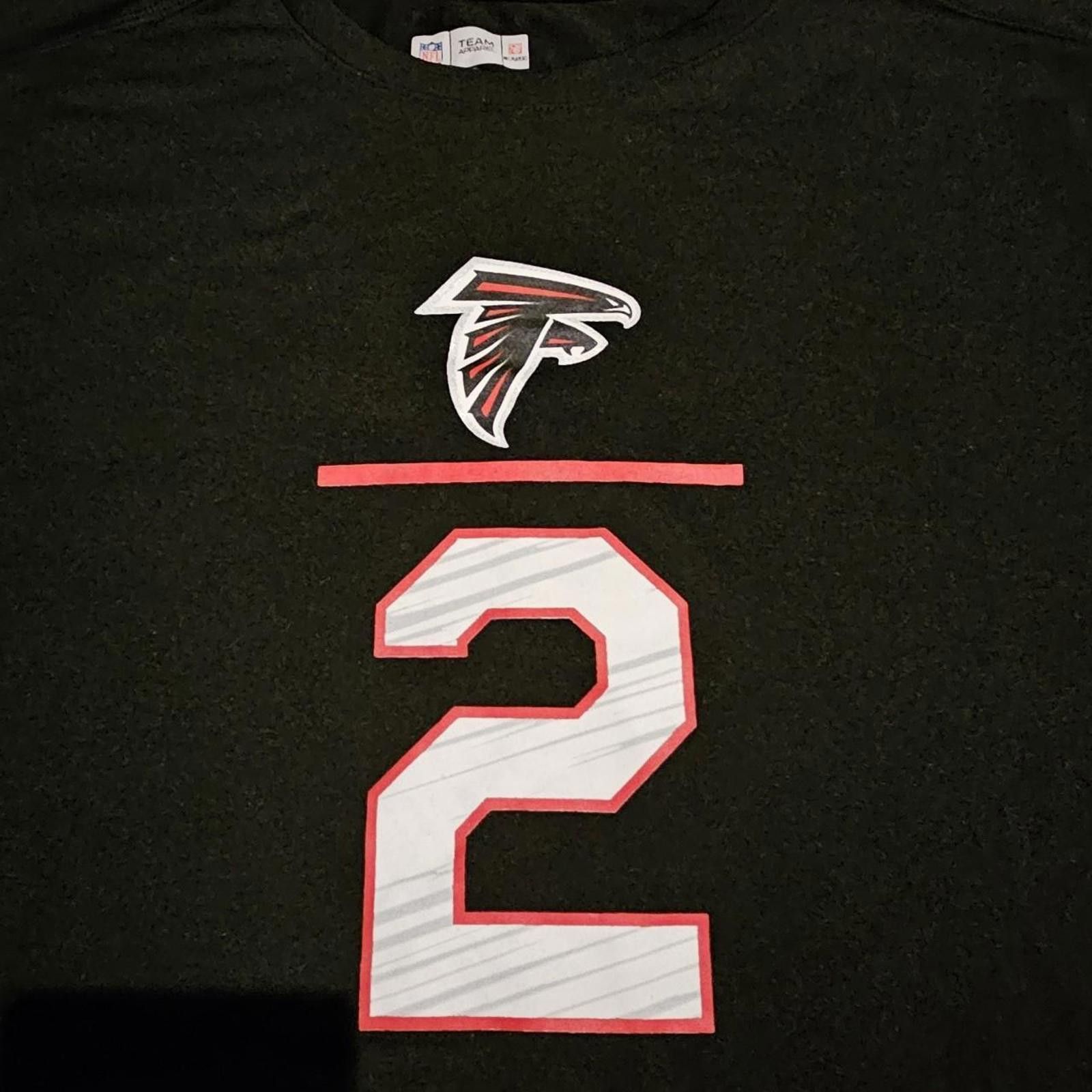 NFL NFL Men's Black and Red Atlanta Falcons Shirt #2 Matt Ryan Size US M / EU 48-50 / 2 - 5 Thumbnail