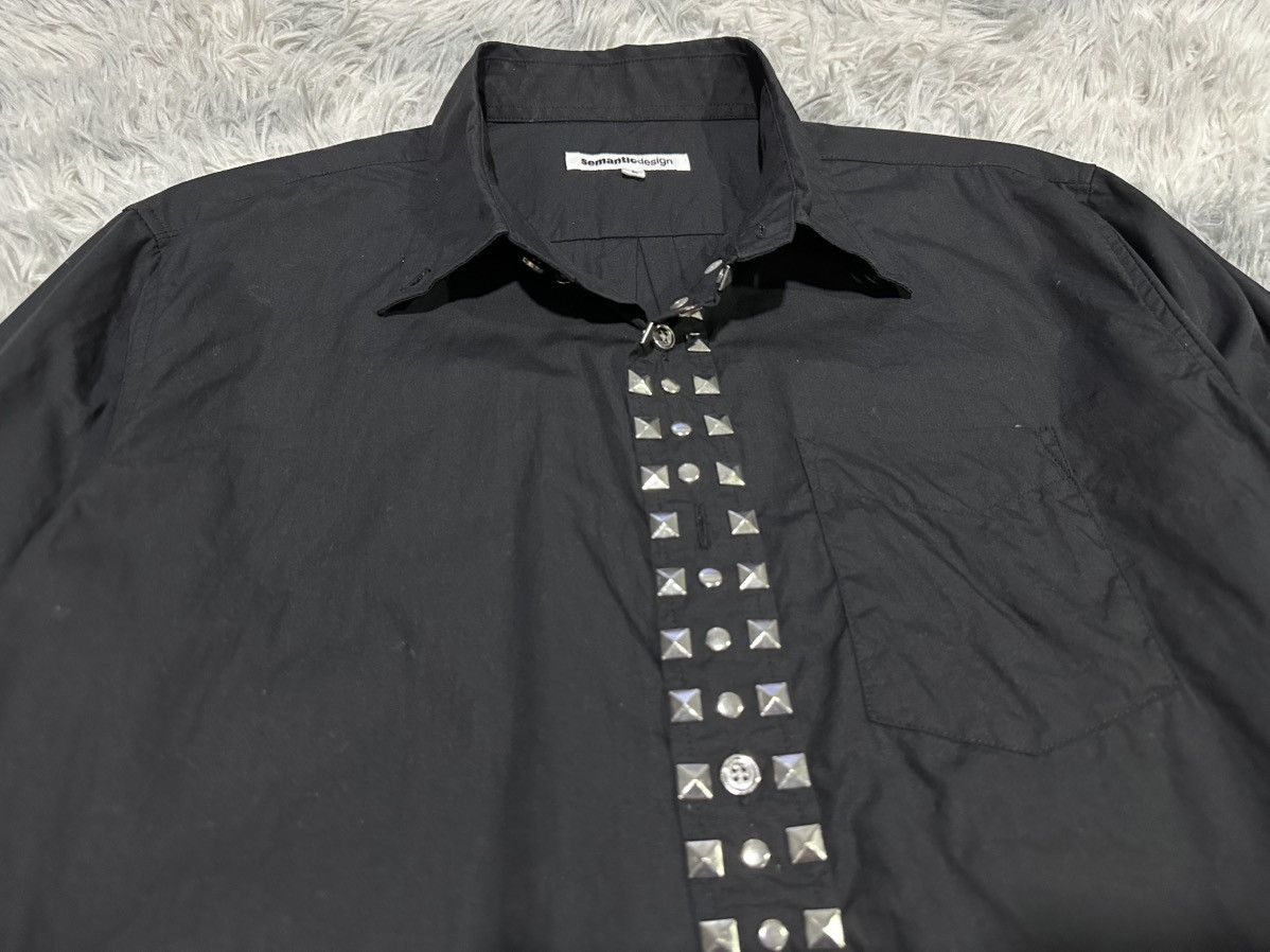 semanticdesign 🔥Rare Y2K Semantic Design Studded Shirt Button Ups Size US L / EU 52-54 / 3 - 8 Thumbnail