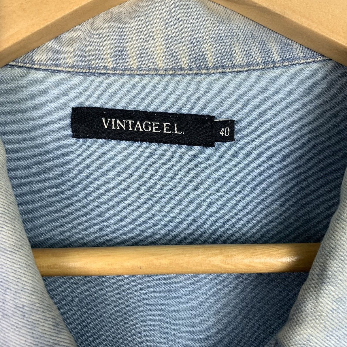 Japanese Brand × Vintage Vintage Vintage E.l Fullzip Denim Jacket Size US XL / EU 56 / 4 - 7 Thumbnail