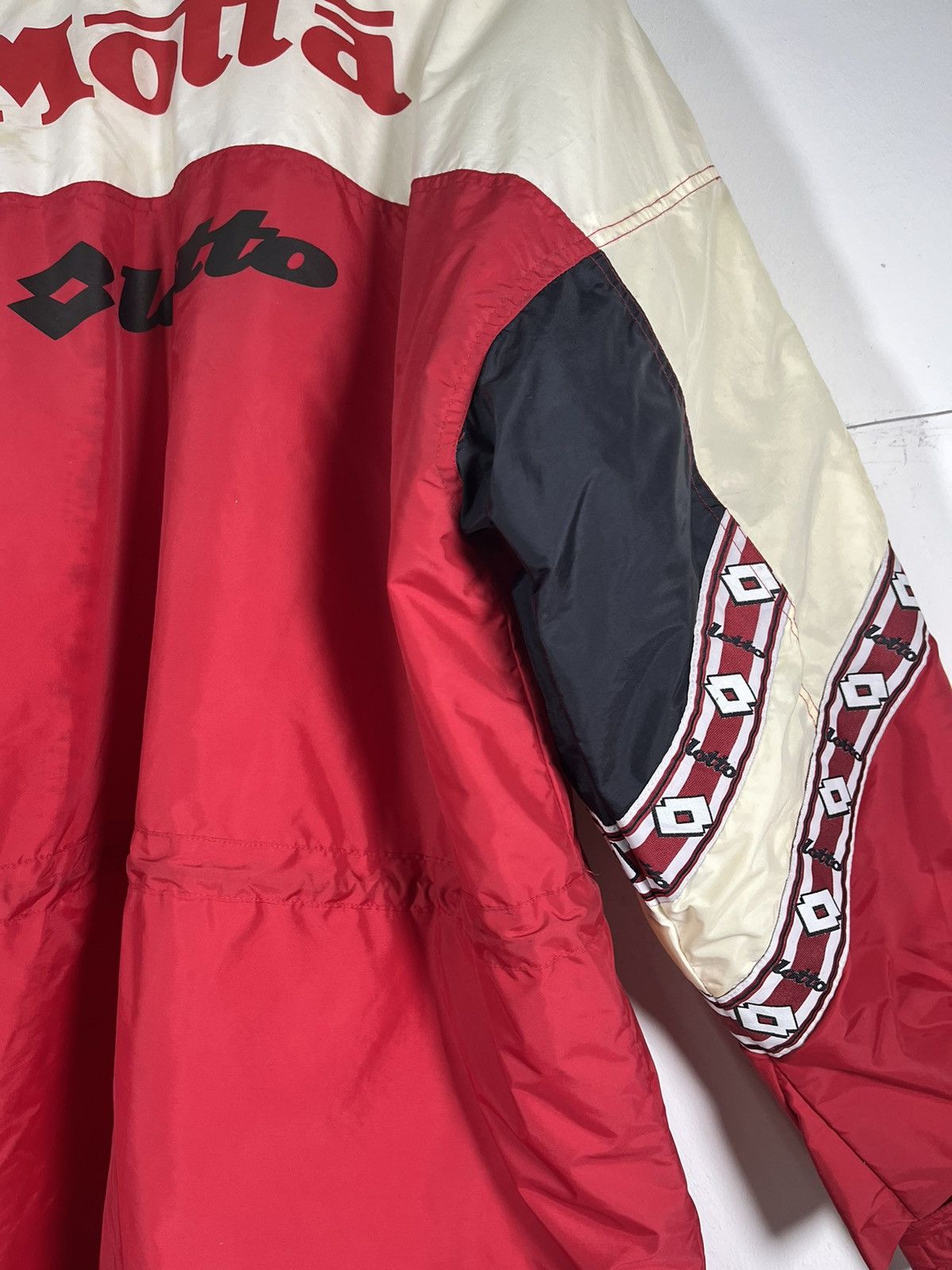 Lotto Sport 90s Vintage Lotto AC Milan Soccer Parka Coat Jacket Size US L / EU 52-54 / 3 - 8 Thumbnail