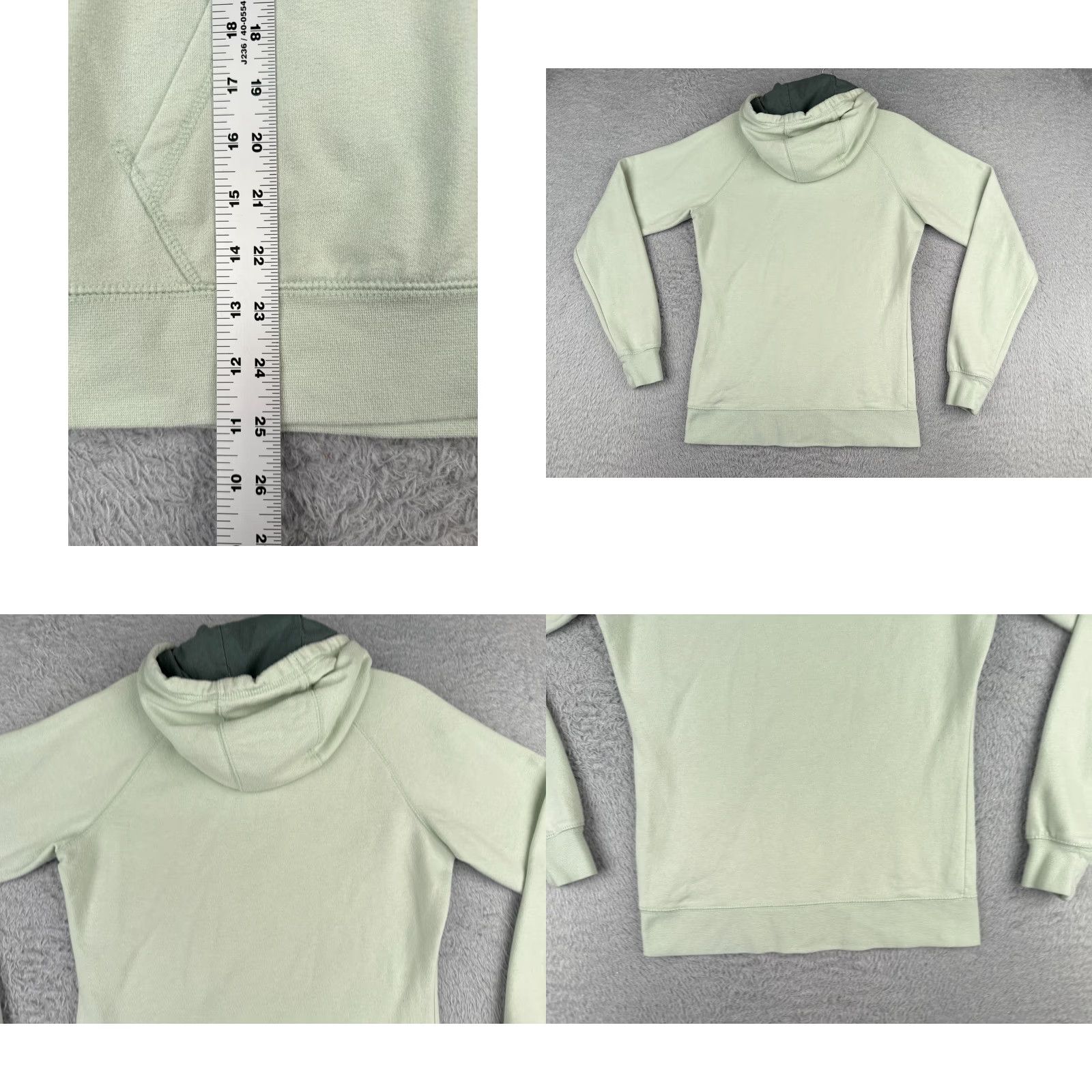 The North Face The North Face Hoodie Womens Small Green Pullover Jersey Cotton Blend Logo Pocket Casual Size S / US 4 / IT 40 - 9 Thumbnail
