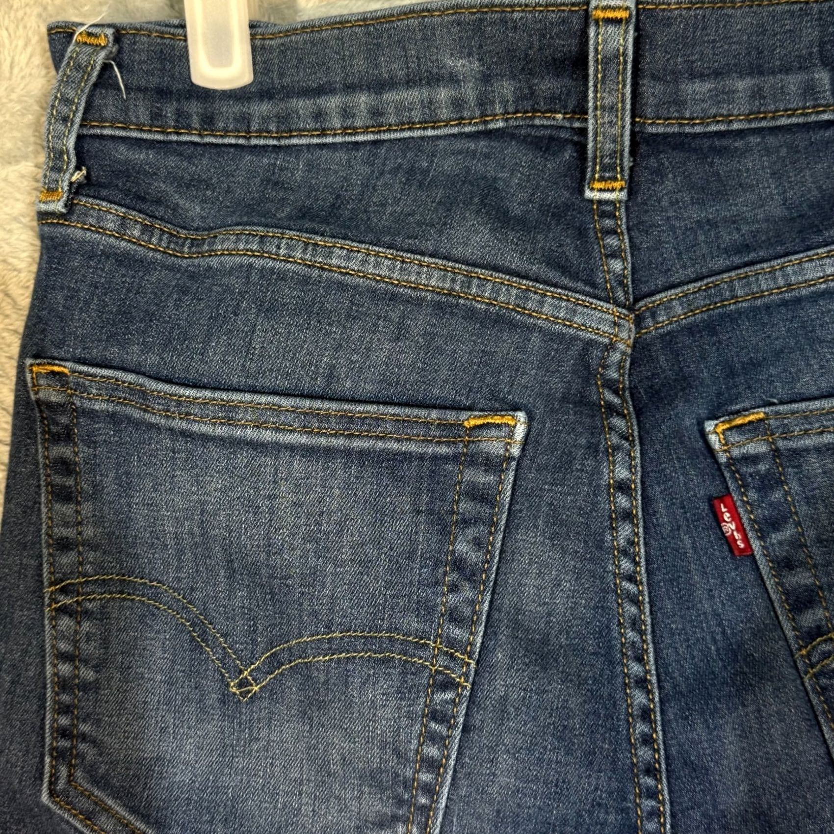 Levi's Levi’s 502 Jeans Men’s 30x28 Blue Denim Stretch Mid-Rise Straight Leg Regular Fit Size US 30 / EU 46 - 6 Thumbnail