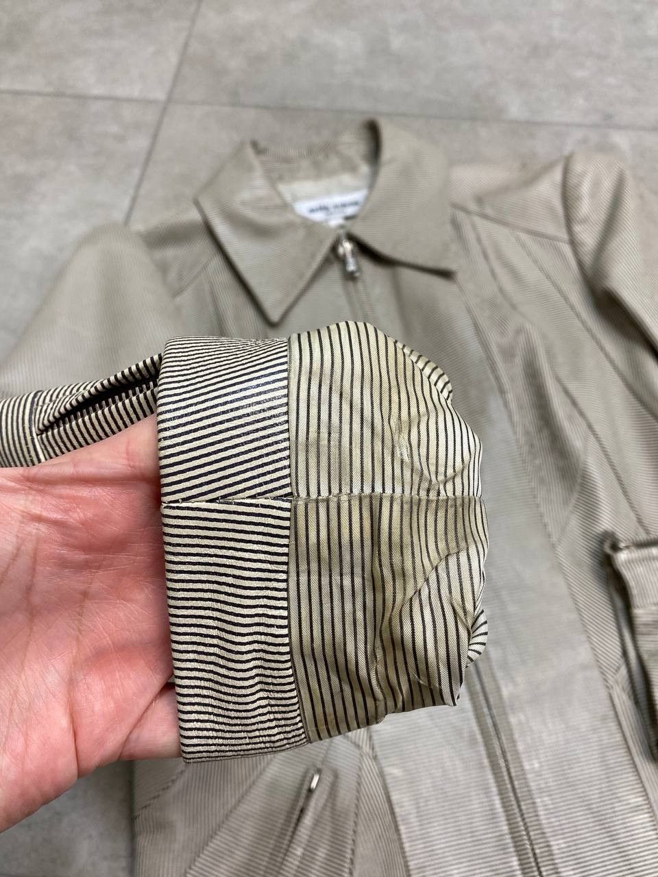 Mila Schon Mila Schon Real Sheepskin Striped Leather Jacket Size M / US 6-8 / IT 42-44 - 14 Thumbnail