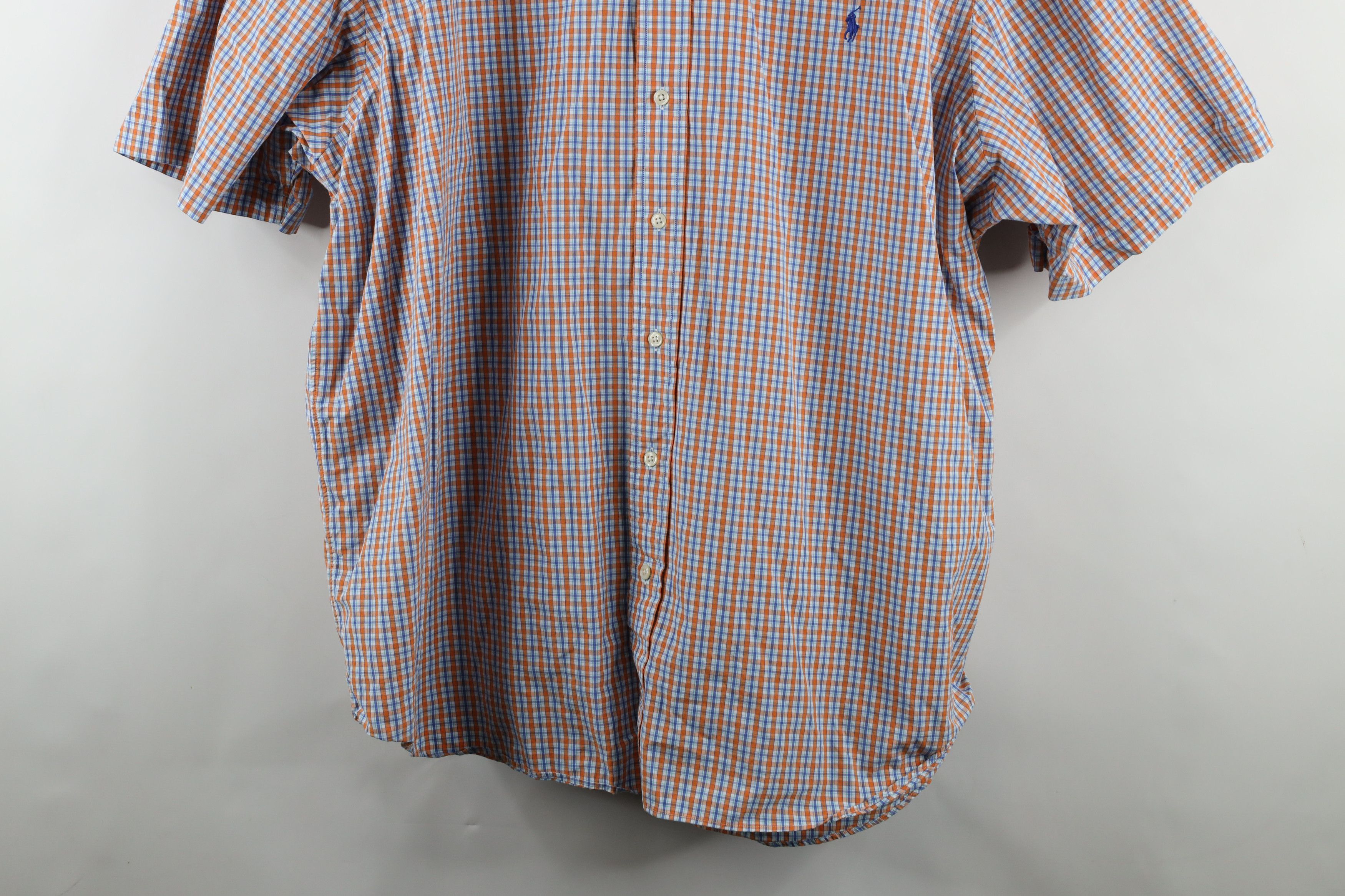Ralph Lauren × Vintage Vintage 90s Ralph Lauren Short Sleeve Collared Button Shirt Size US XXL / EU 58 / 5 - 3 Thumbnail