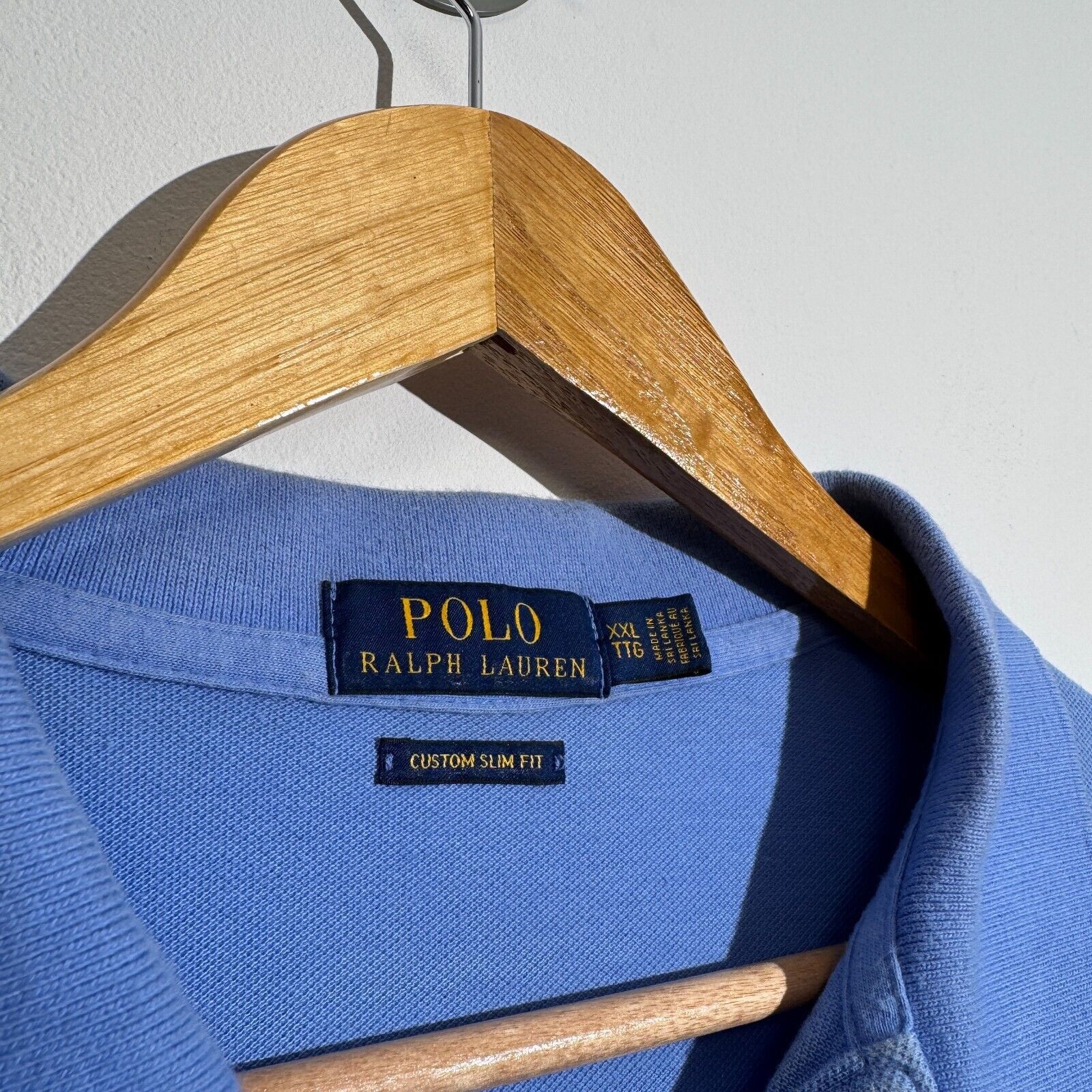 Ralph Lauren × Vintage Vintage Ralph Lauren Unisex Blue Cotton Polo Shirt Size XXL Size US XXL / EU 58 / 5 - 5 Thumbnail