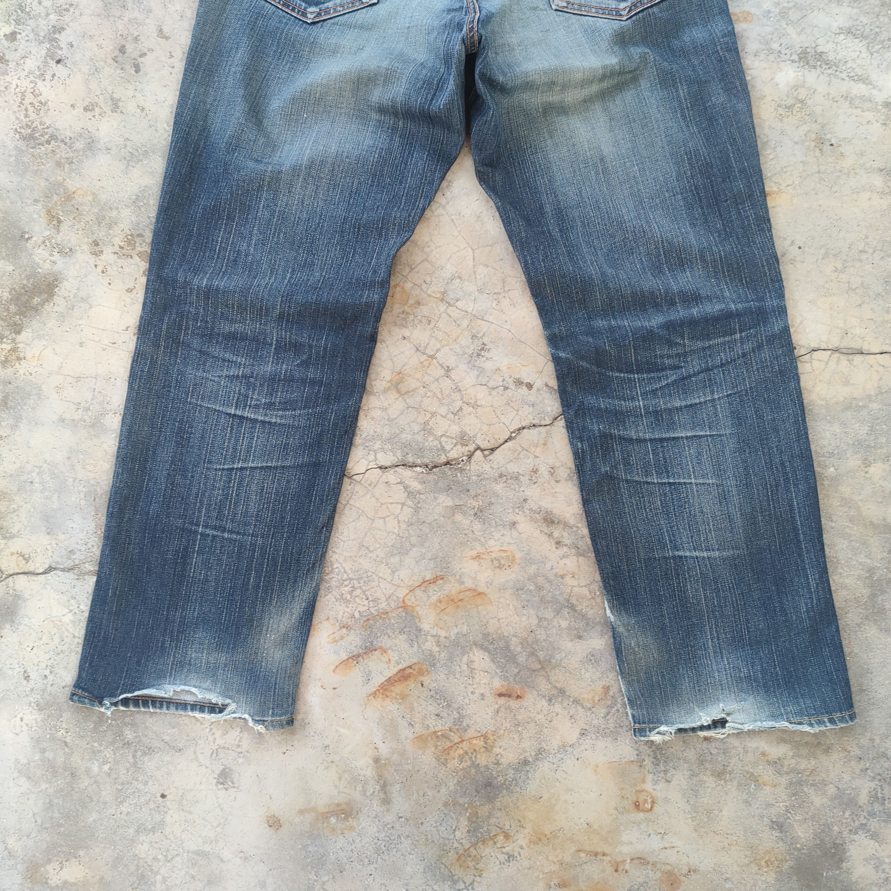 Edwin W36 VINTAGE EDWIN FADED DISTRESSED JEANS DENIM PANTS Size US 36 / EU 52 - 10 Thumbnail