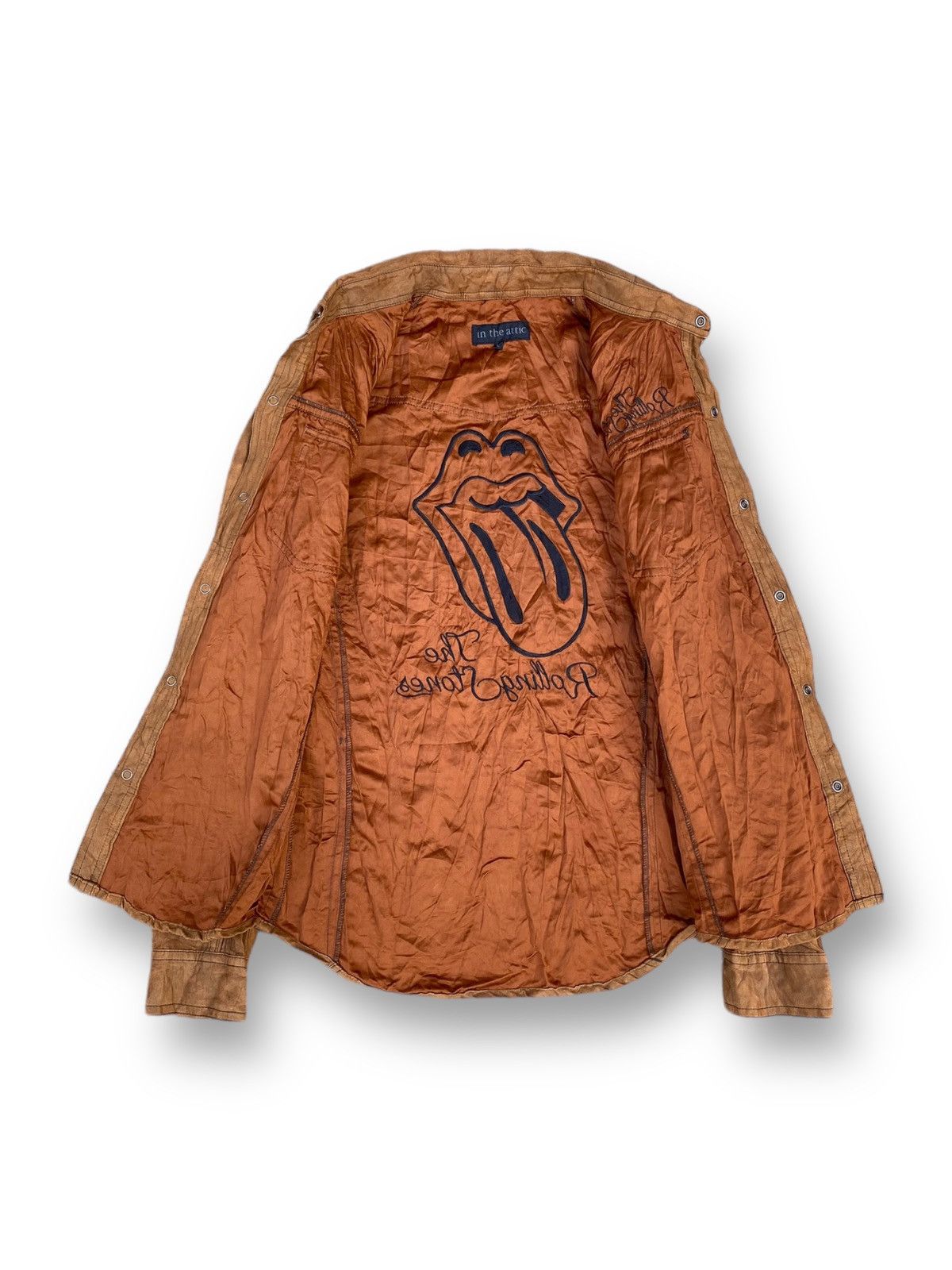 In The Attic In The Attic The Rolling Stones Long Sleeve Collar Shirt.#D3 Size US S / EU 44-46 / 1 - 7 Thumbnail