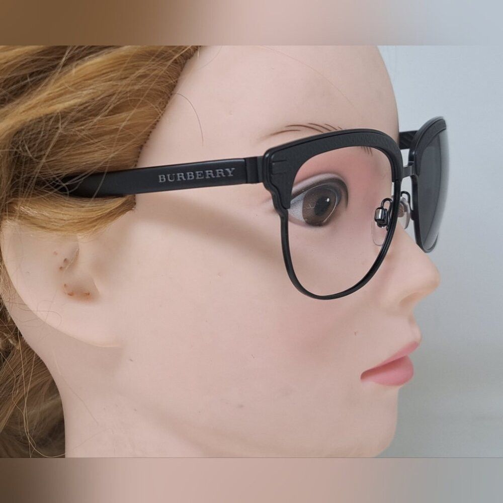 Burberry Burberry Women's Sunglasses Frames Only Round Black Matte B Size ONE SIZE - 6 Thumbnail