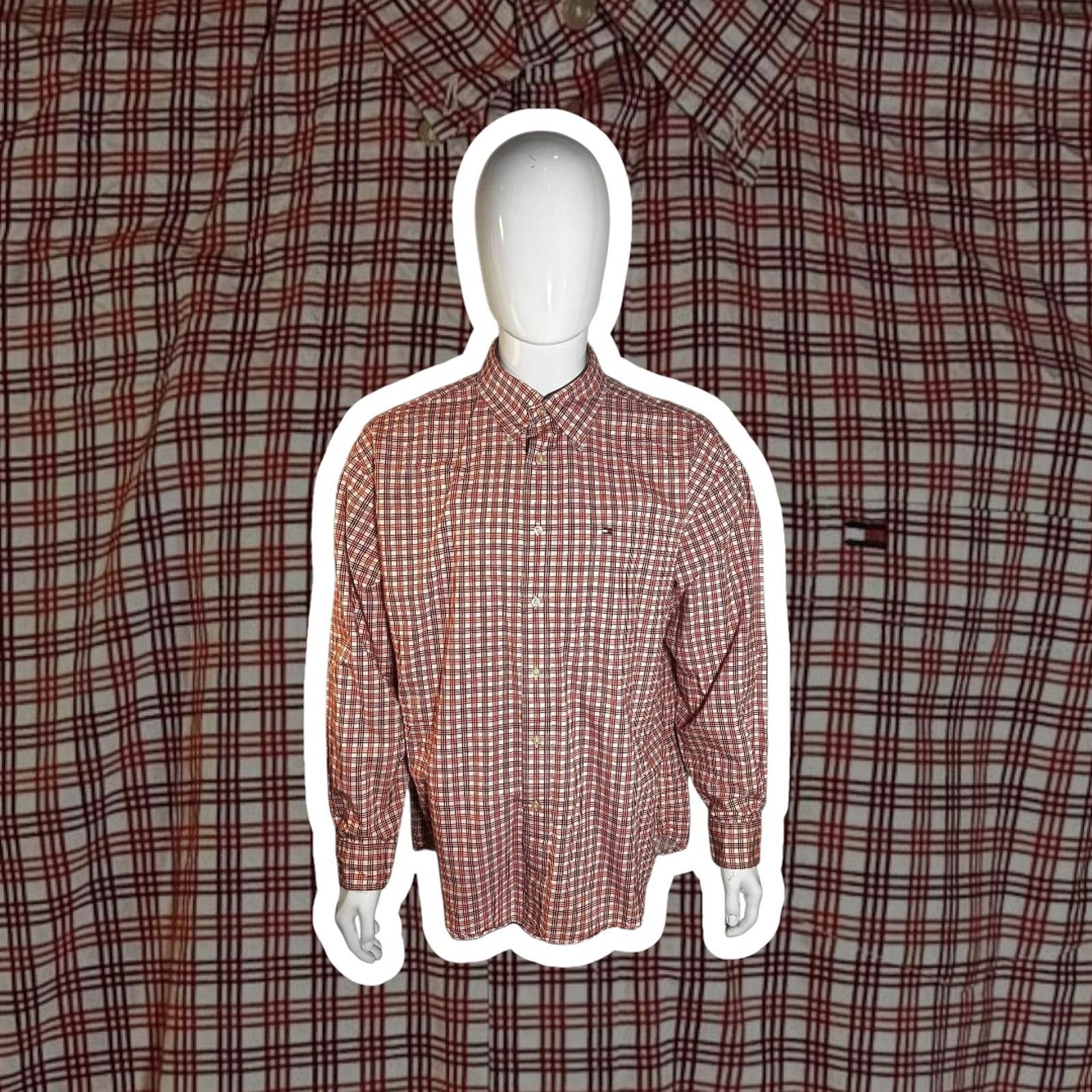 Tommy Hilfiger Tommy Hilfiger Red Checked Shirt - XL Size US XL / EU 56 / 4 - 1 Thumbnail