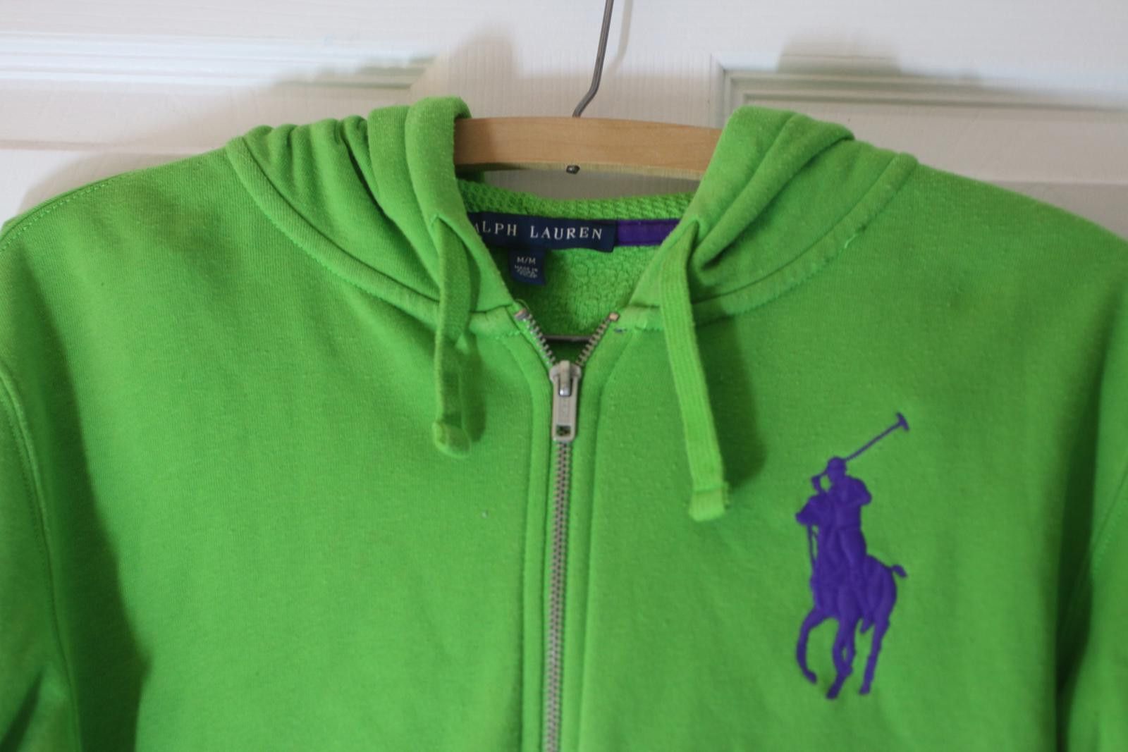 Polo Ralph Lauren Ralph Lauren Polo Full Zip Hoodie Green Pony Men’s Medium Size ONE SIZE - 2 Thumbnail