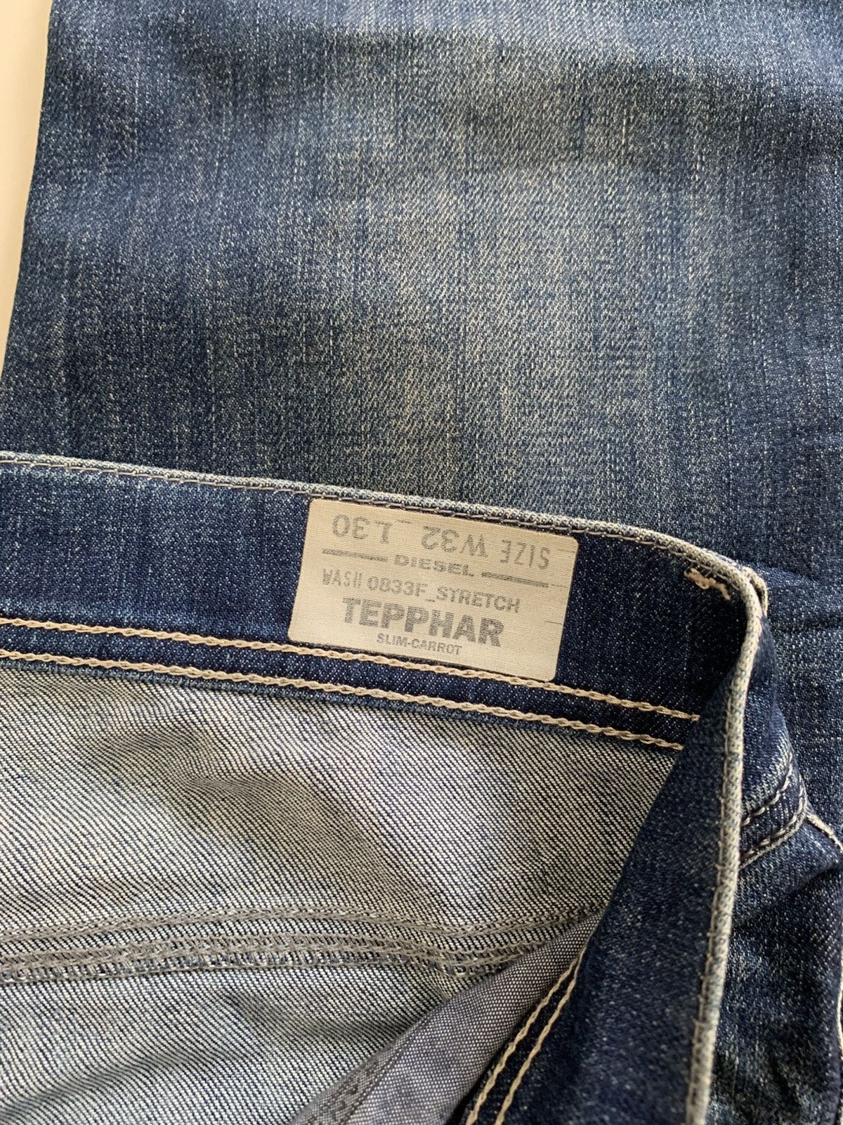 Diesel Diesel Industry Tepphar Slim Carrot Faded Blue Jeans Size US 32 / EU 48 - 7 Thumbnail
