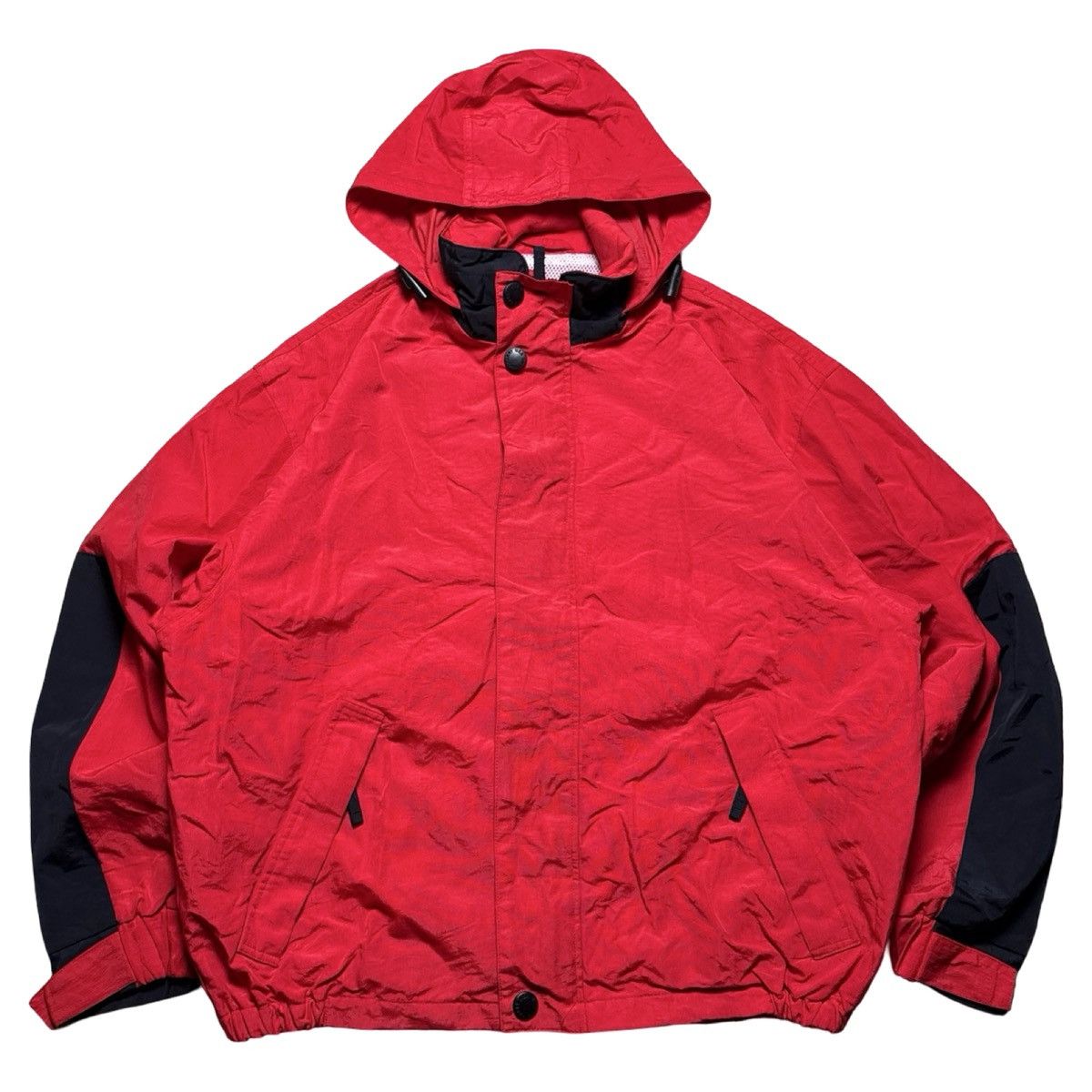 Other Vintage William Barry Red Rain Jacket Coat Hooded Gorp L Size US L / EU 52-54 / 3 - 1 Thumbnail