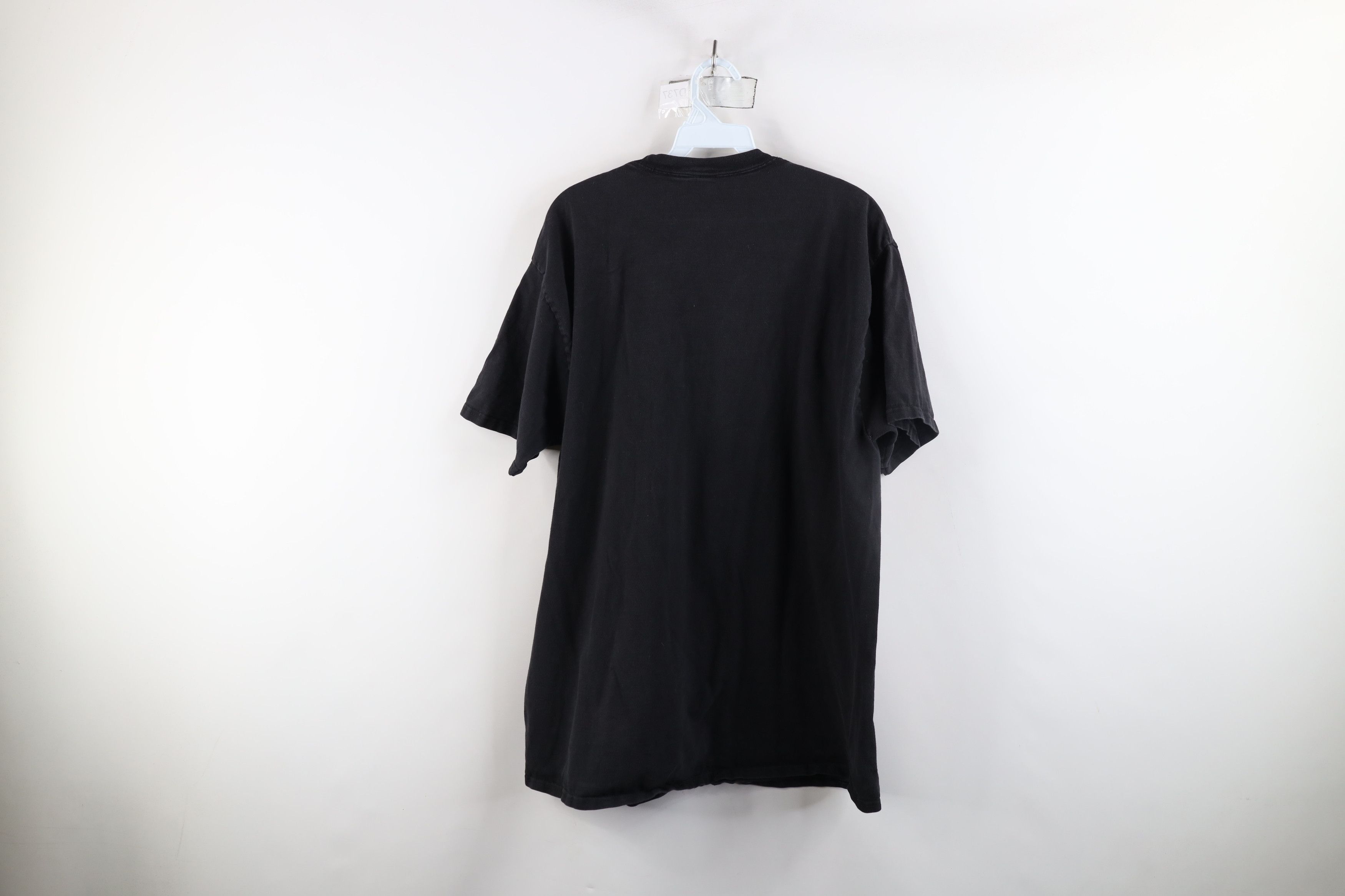 Vintage Vintage 90s Streetwear Blank Heavy Cotton T-Shirt Black Size US L / EU 52-54 / 3 - 10 Thumbnail