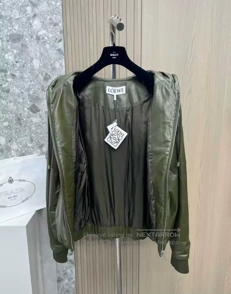 Loewe LOEWE Lamb Leather Padded Jacket with Slim Fit Tailoring, Size US M / EU 48-50 / 2 - 4 Thumbnail
