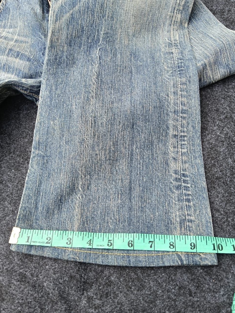 Edwin 🔥 Edwin 503 Flare Denim – Heavy Fade & Rare Vintage Look Size US 34 / EU 50 - 7 Thumbnail
