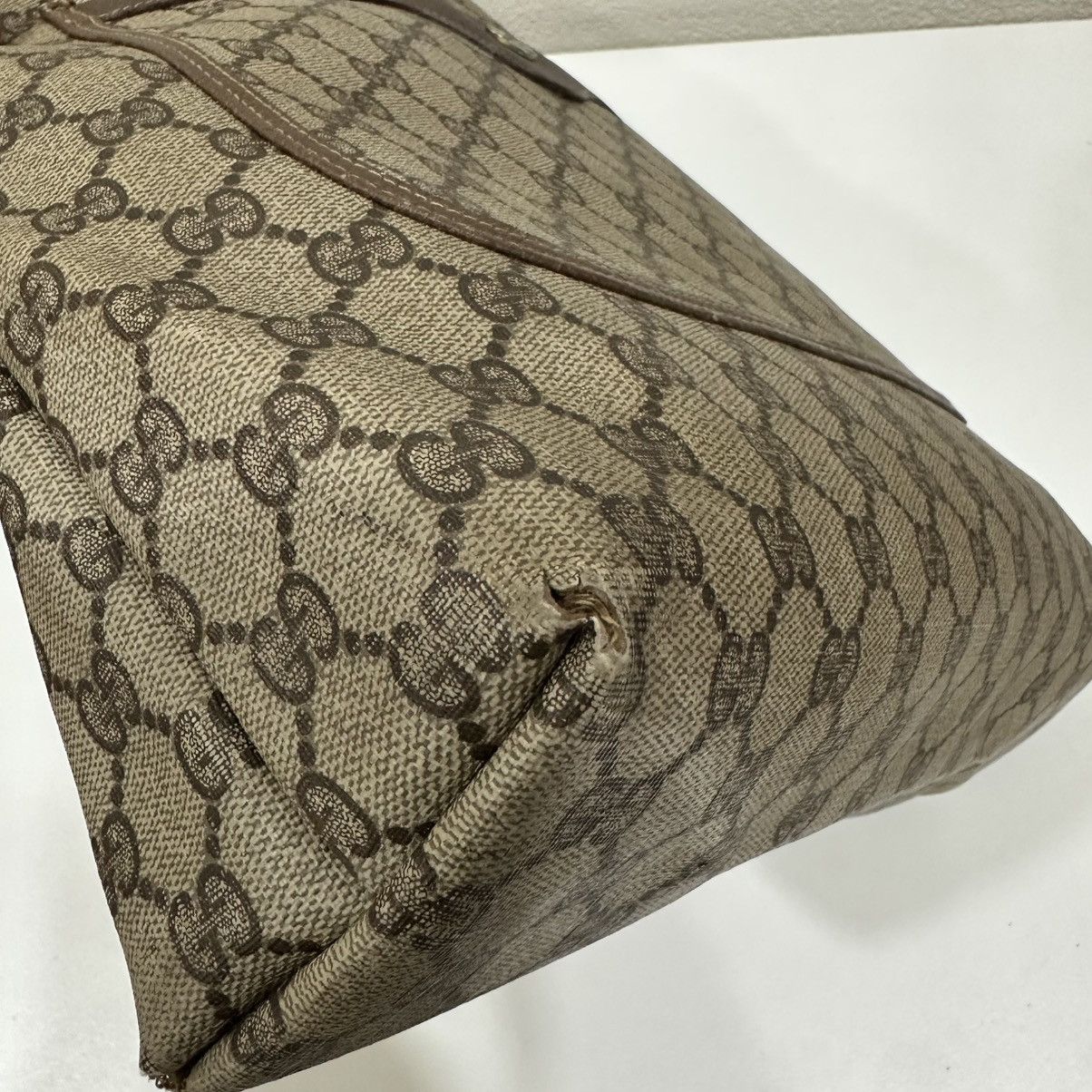 Gucci GUCCI VINTAGE WEB SHEERY LINE TOTE BAG 31 Size ONE SIZE - 8 Thumbnail