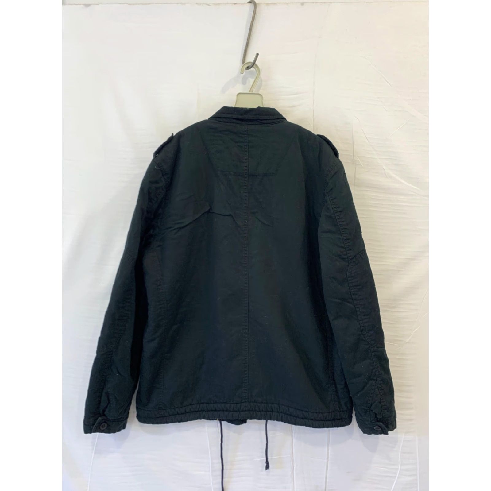 Vintage VINTAGE Alpha Industries Military Field Jacket / Utility Jacket Large Black Unisex Adults L Sherpa Interior Jacket Mens Size US L / EU 52-54 / 3 - 2 Thumbnail