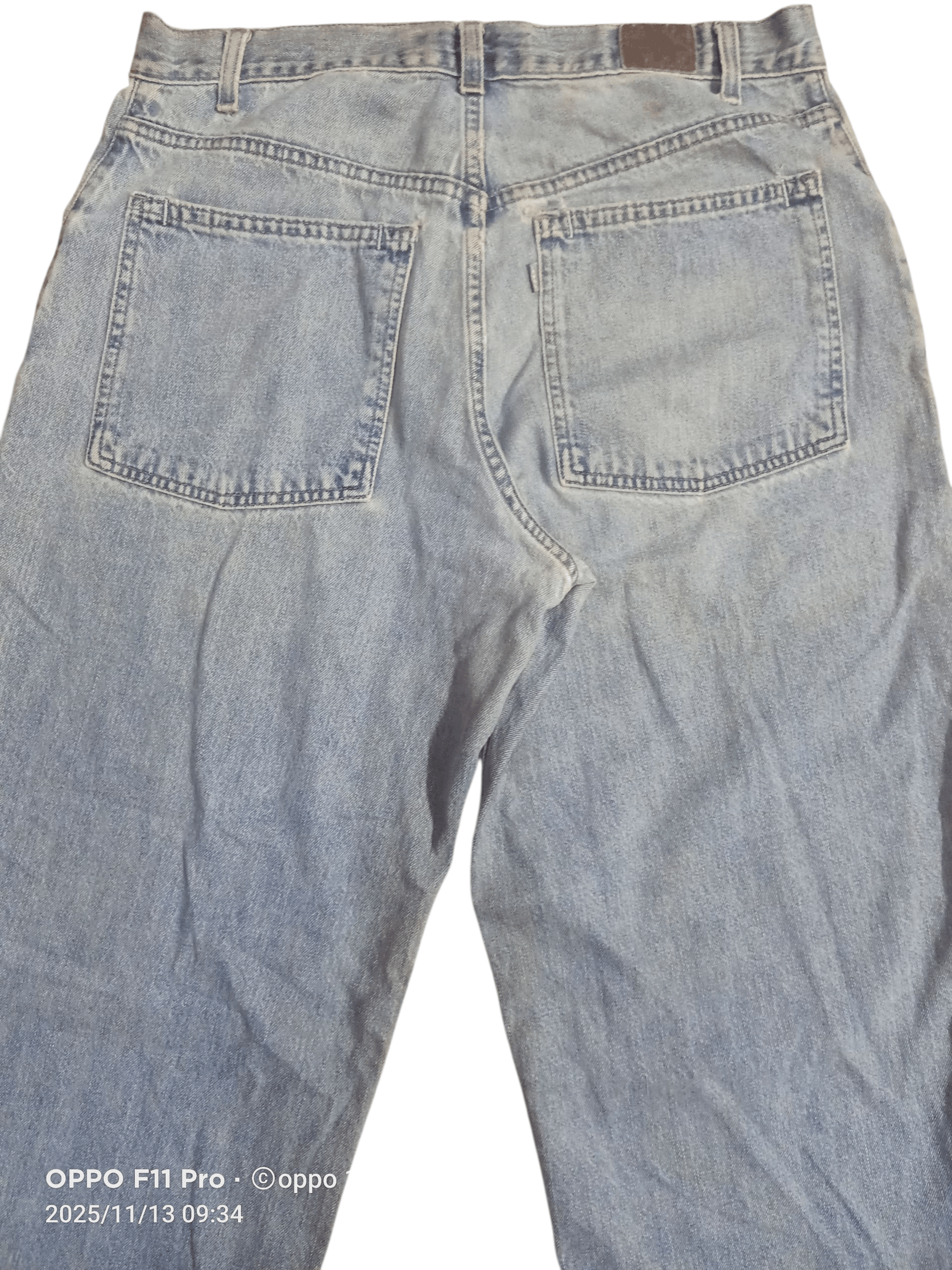 Levi's 🌟Vintag Levis 90s Silver Loose Jeans 🌟 Size US 34 / EU 50 - 1 Thumbnail