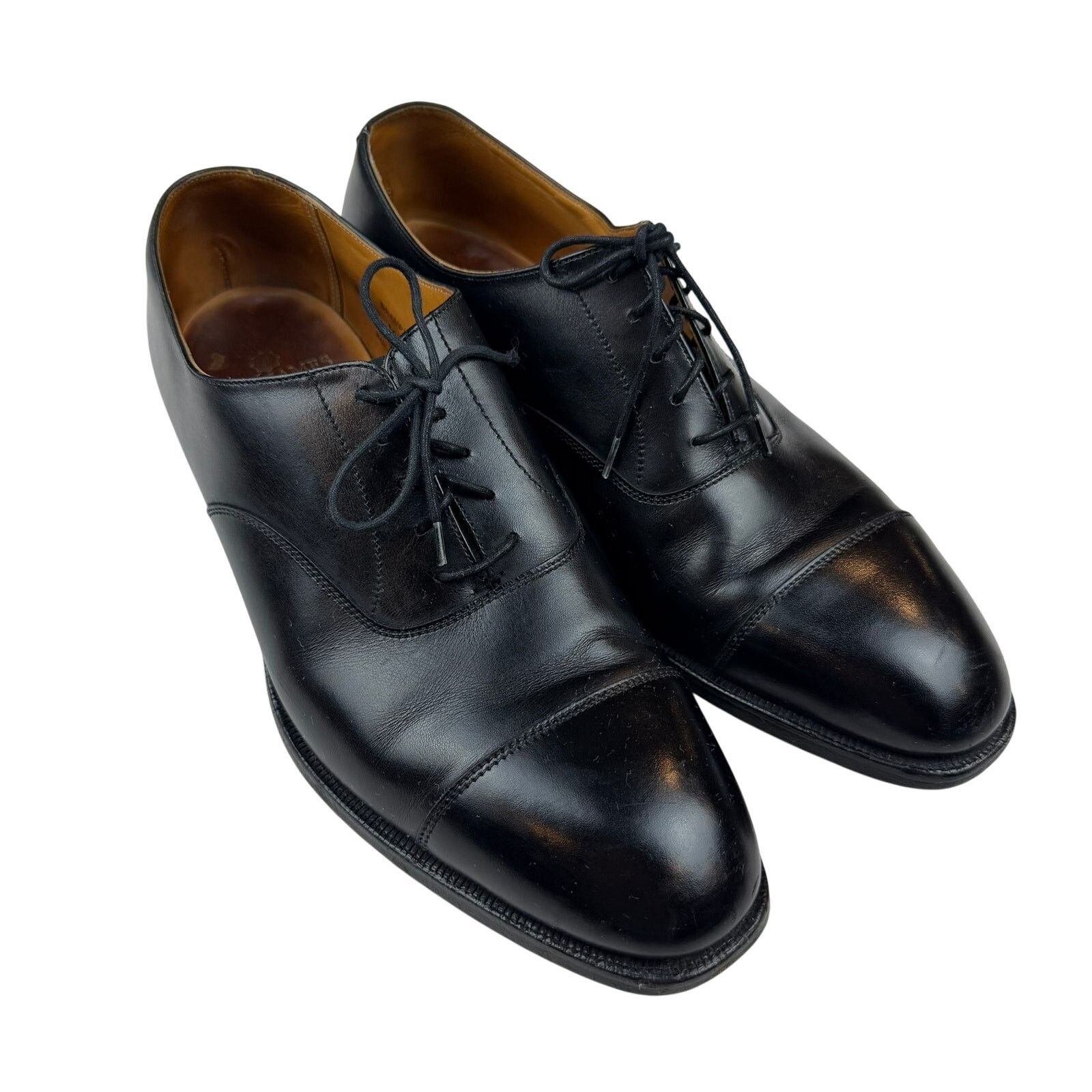 Tom James Tom James Brampton Cap Toe Oxford Black 10.5D England Size US 10.5 / EU 43-44 - 2 Thumbnail