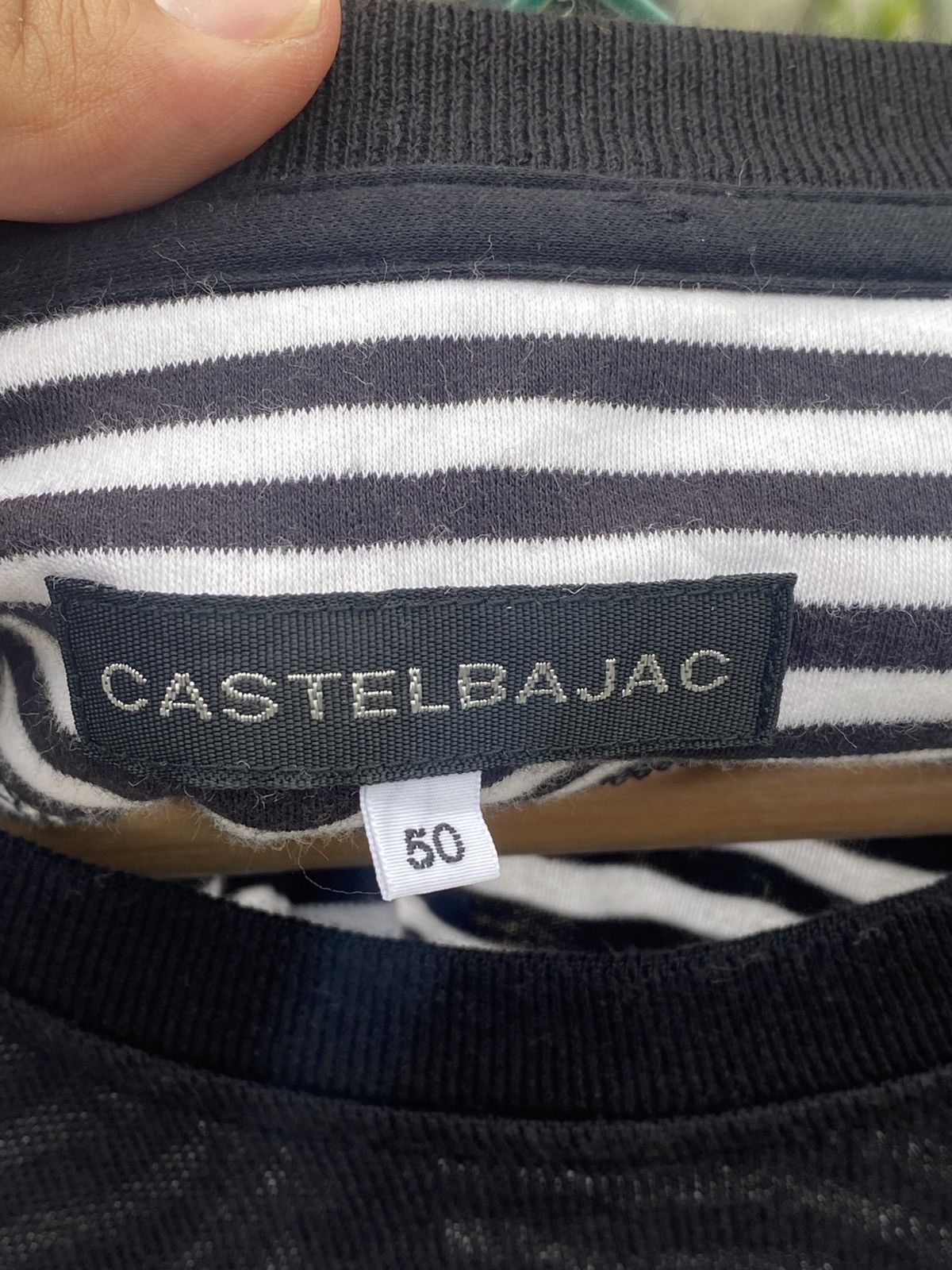 Jean Charles De Castelbajac Castelbajac breton striped rayon double sleeve pocket tee Size US L / EU 52-54 / 3 - 5 Thumbnail