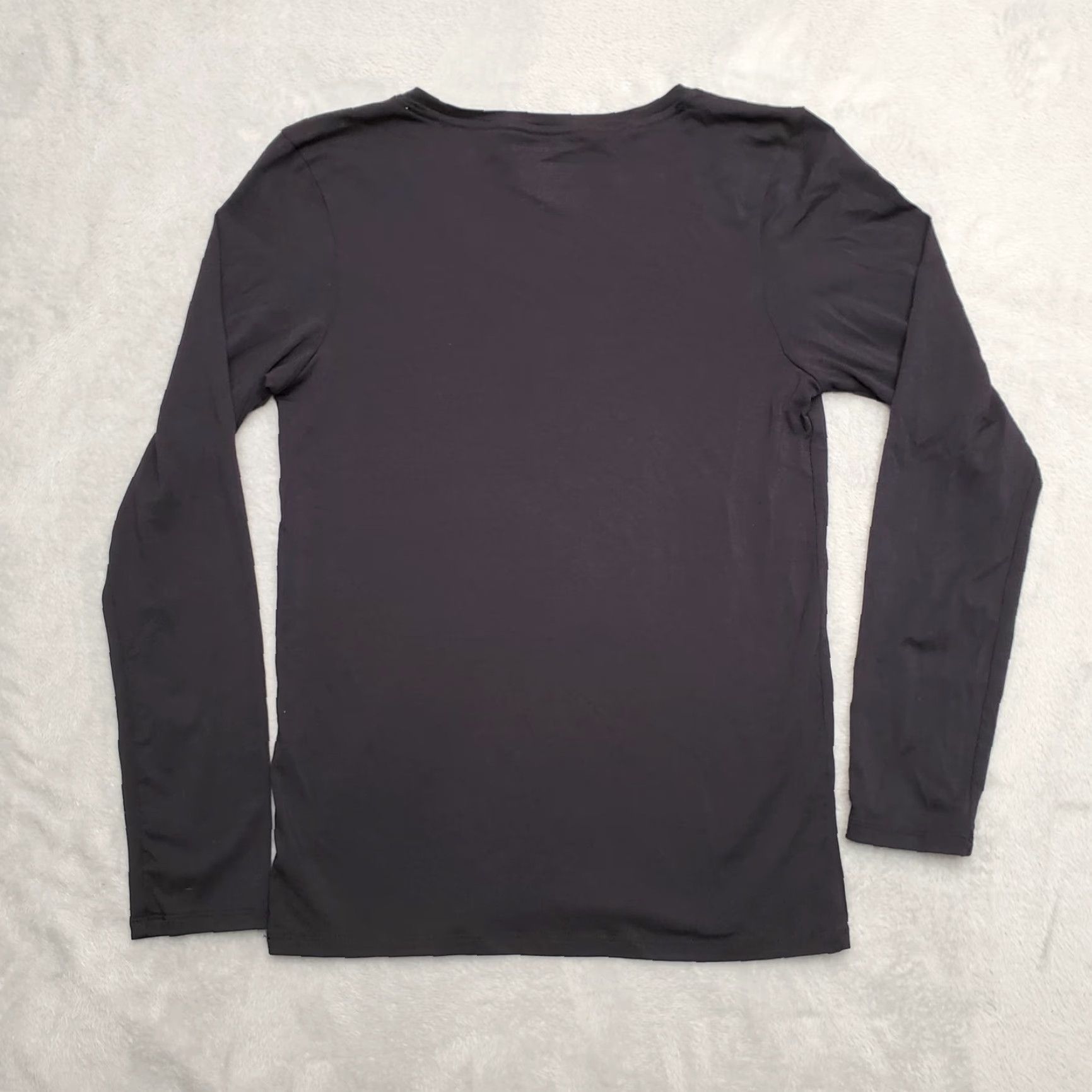 Lucky Brand Lucky Brand Shirt Womens Medium Black Performance Blend Stretch Long Sleeve TEE Size M / US 6-8 / IT 42-44 - 2 Thumbnail