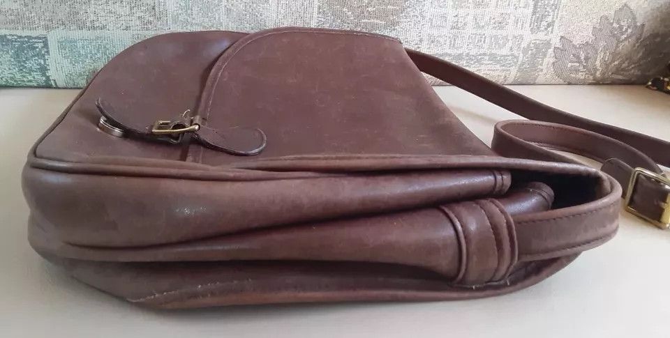 Ardene Unisex Leather Shoulder Messenger Bag Swaine Adeney London Size ONE SIZE - 7 Thumbnail