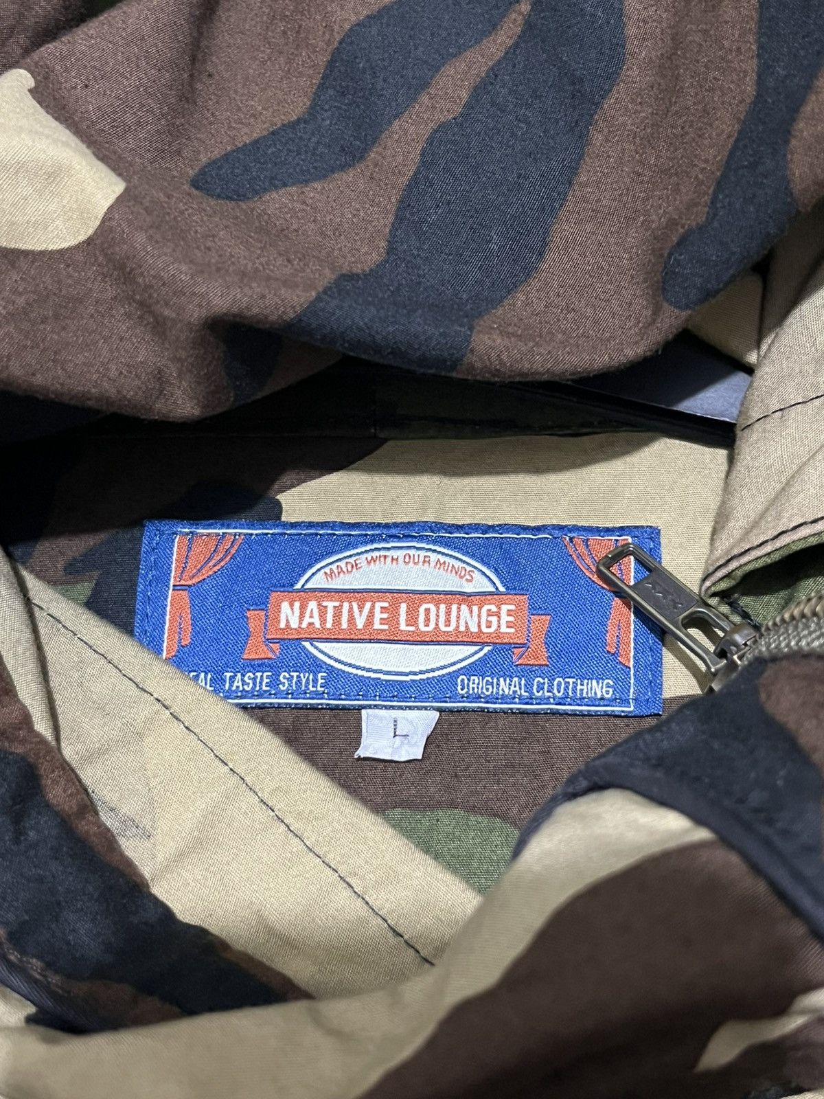 Vintage Native Lounge Camouflage Asymmetrical zip Size US L / EU 52-54 / 3 - 8 Thumbnail