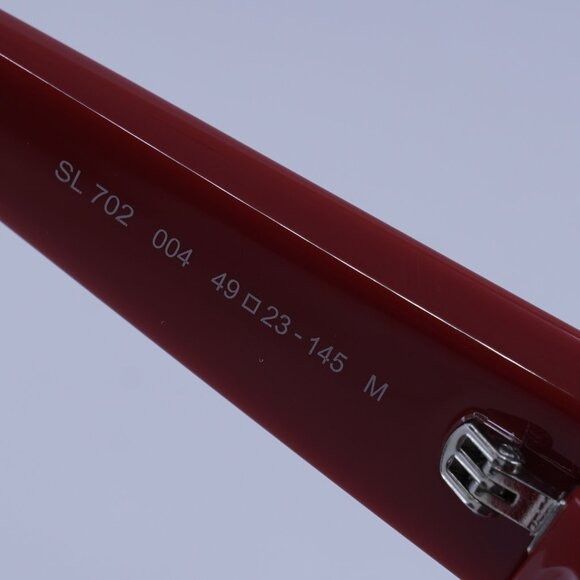 Saint Laurent Paris Saint Laurent SL702 004 Sunglasses Red Cat Eye Frame Size ONE SIZE - 6 Thumbnail