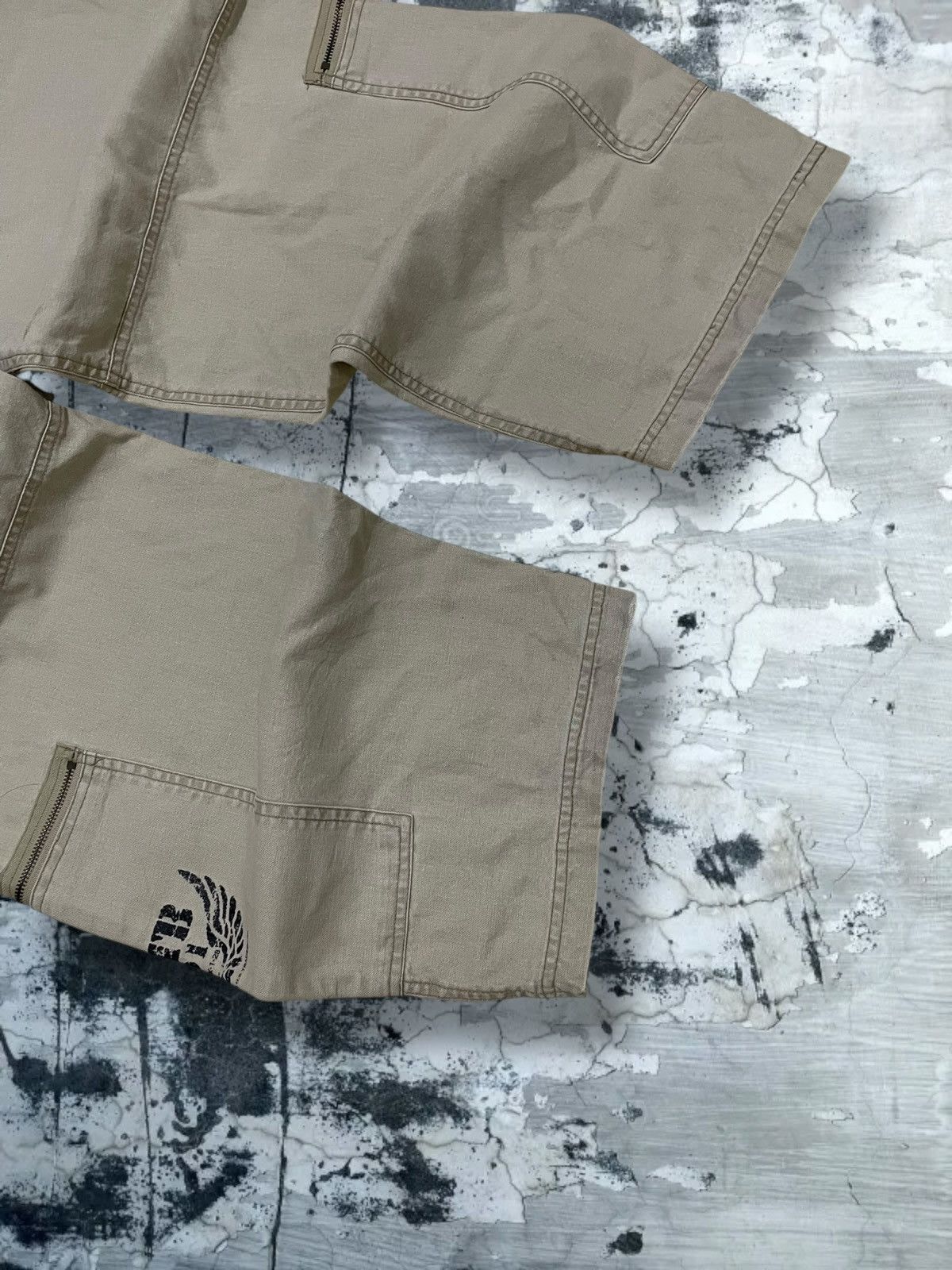 Japanese Brand Vintage 1990s Og Japan Designer OTB Tactical War Baggy Pant Size US 31 - 15 Thumbnail